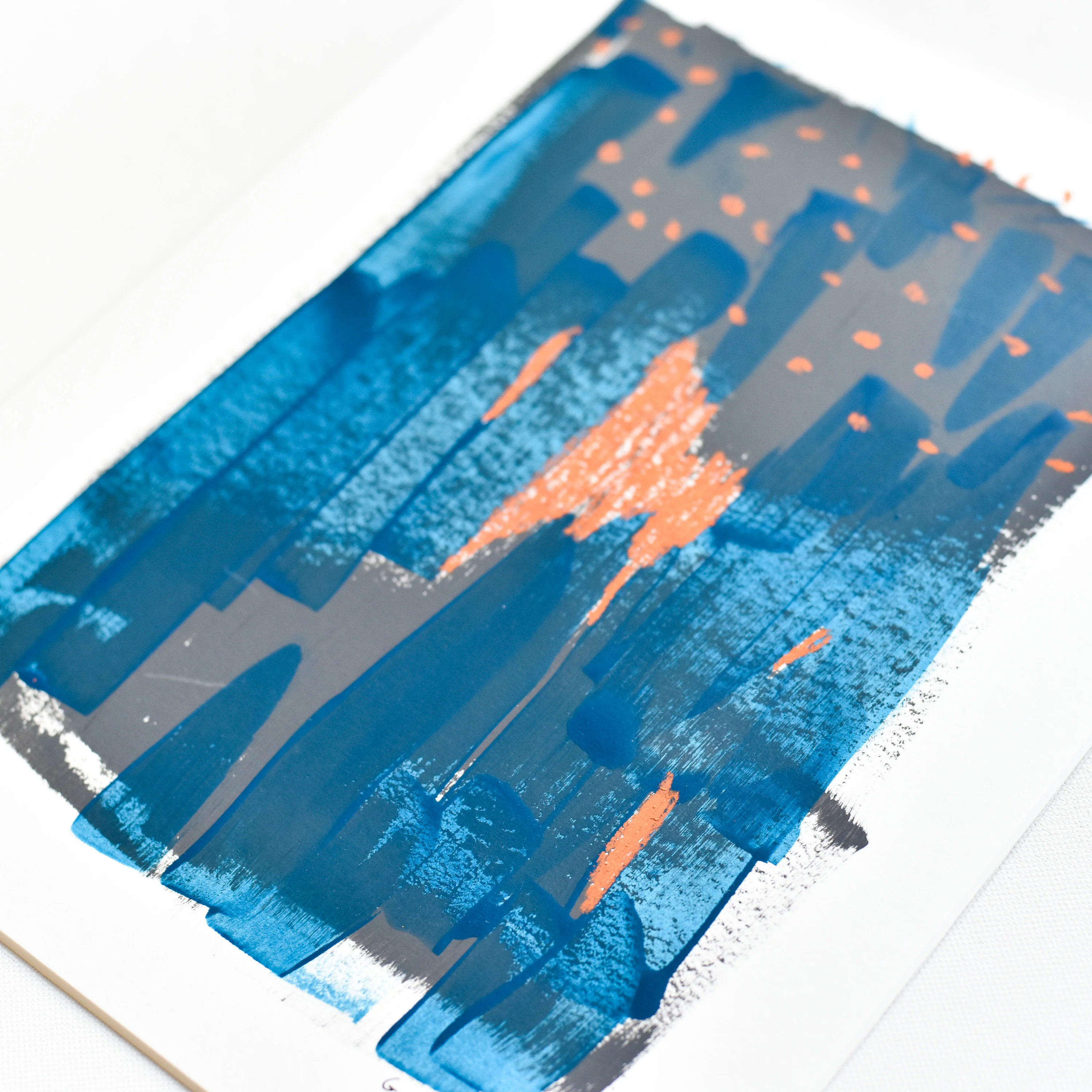 Abstract No. 73 | Painting on Cardboard - Image 3