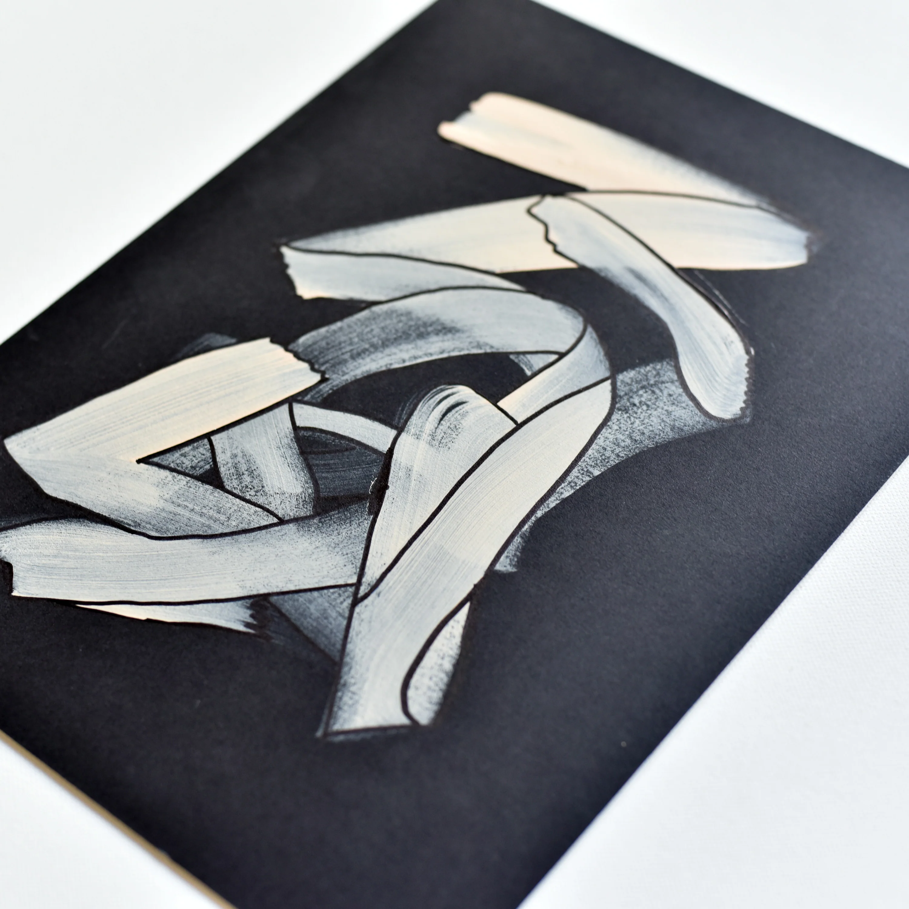 Abstract No. 75 | Painting on Cardboard - Image 2
