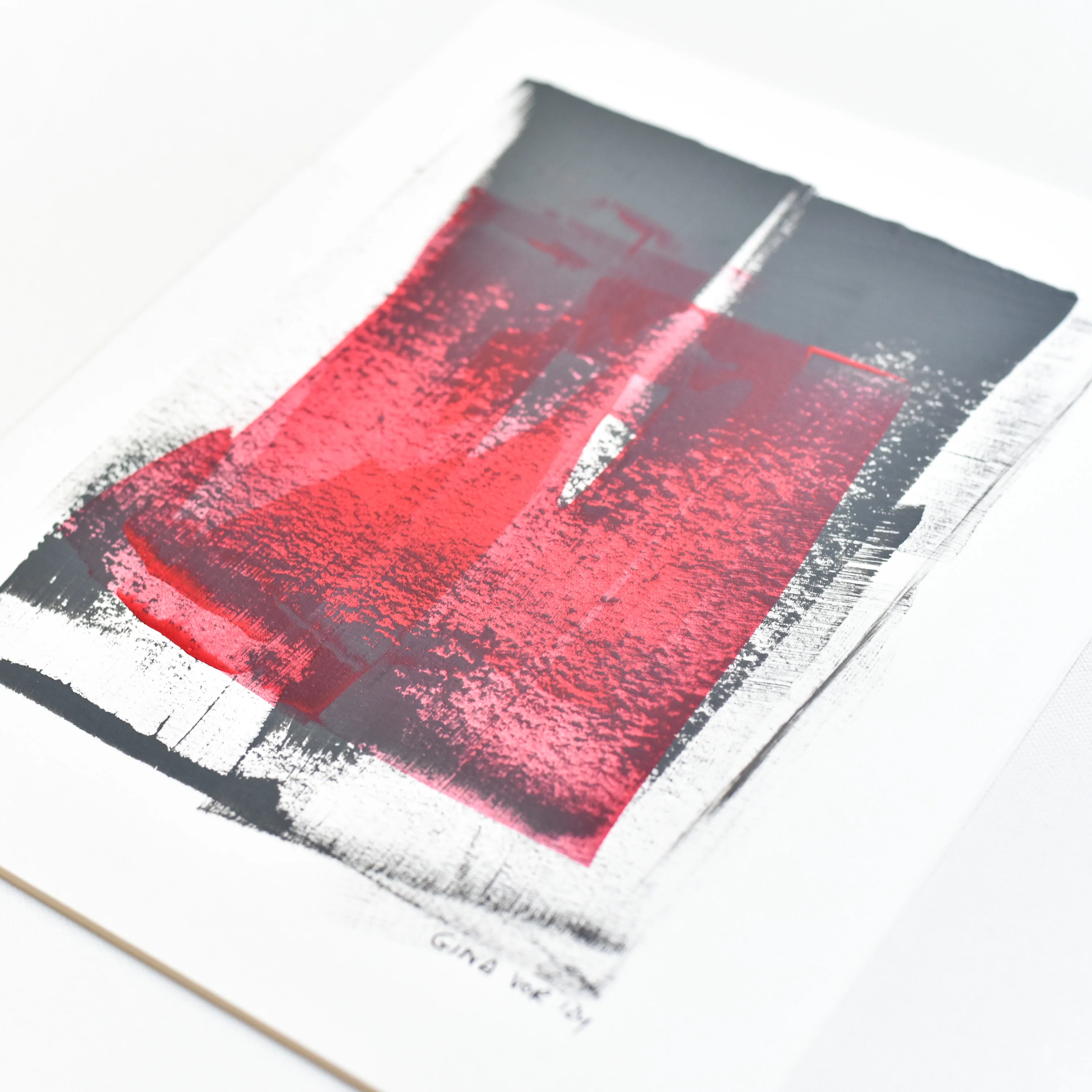 Abstract No. 83 | Painting on Cardboard - Image 2