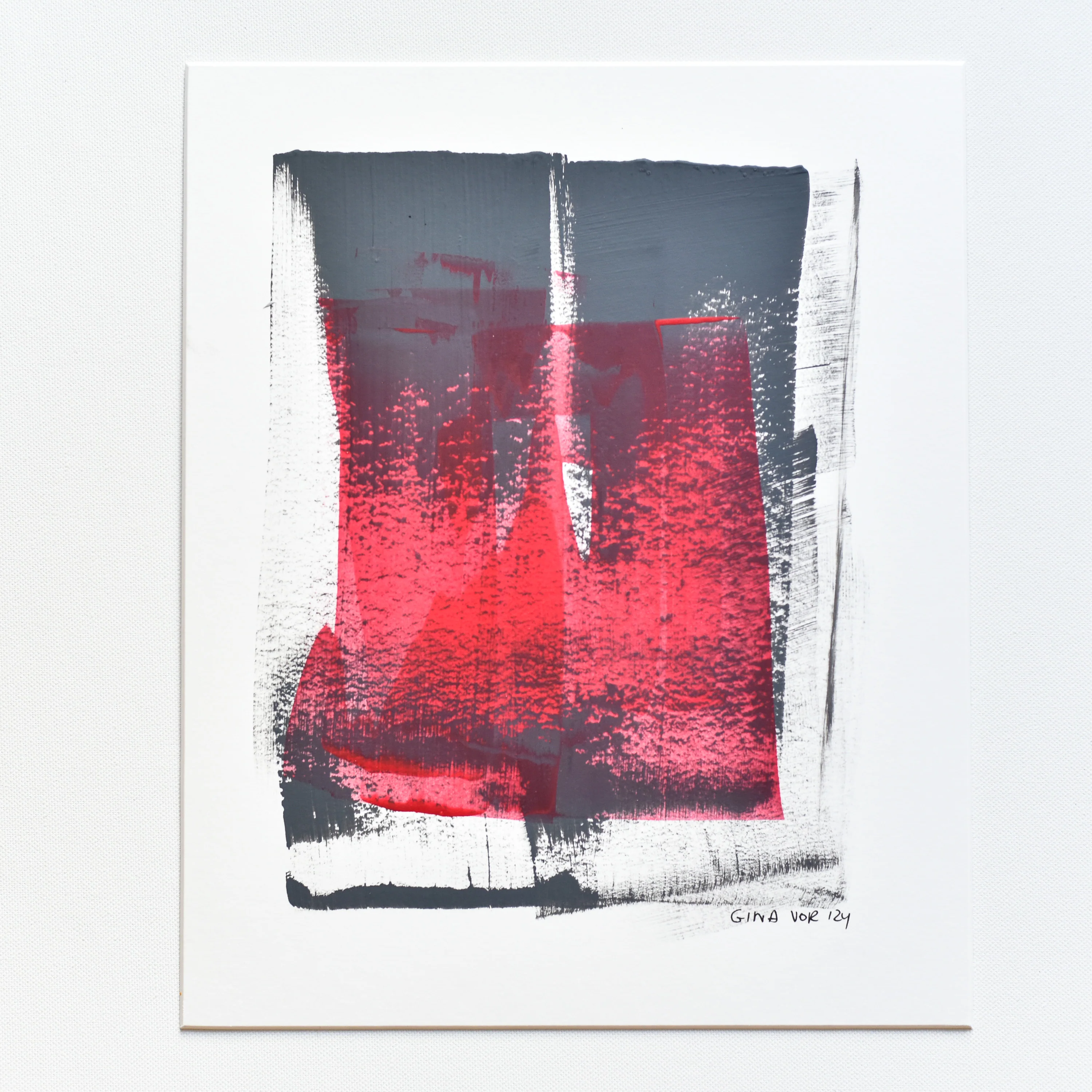 Abstract No. 83 | Painting on Cardboard - Image 3