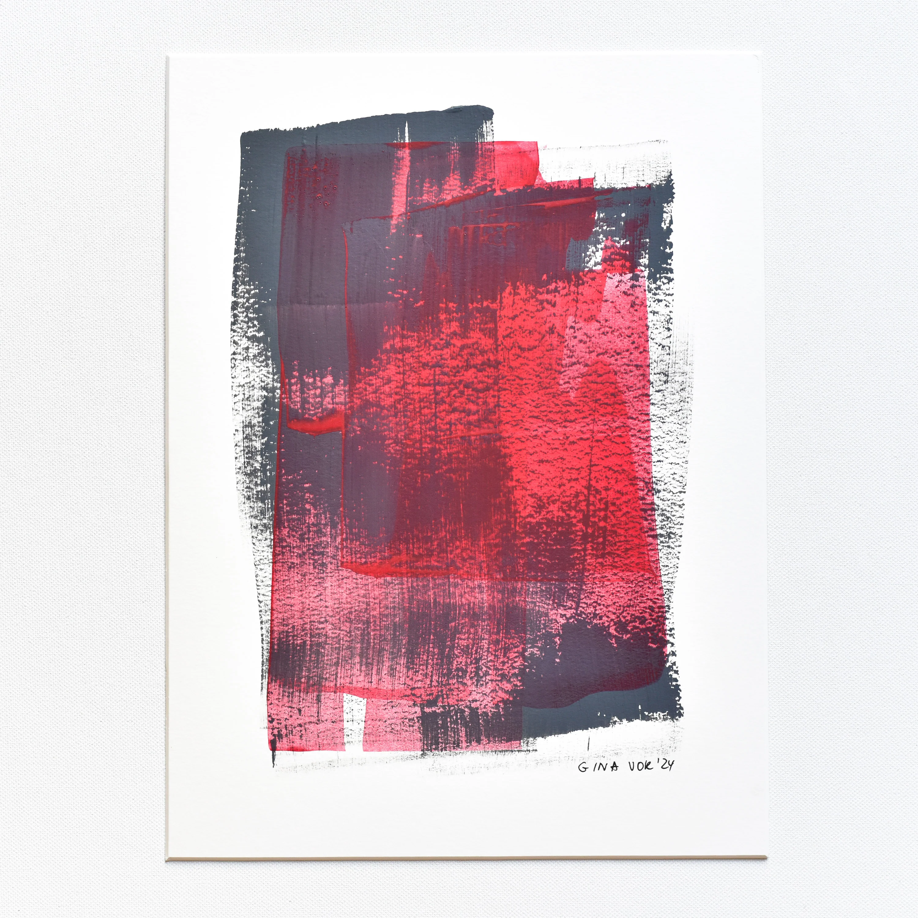 Abstract No. 84 | Painting on Cardboard - Image 3