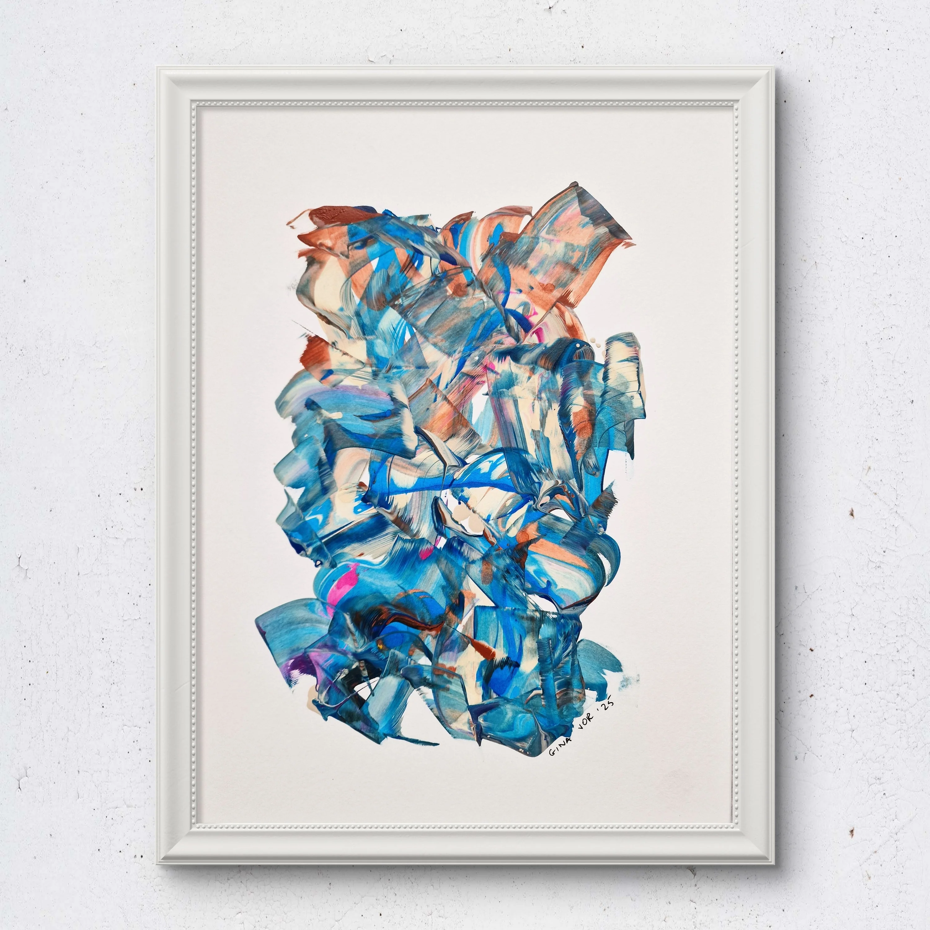Abstract No. 87 | Painting on Cardboard