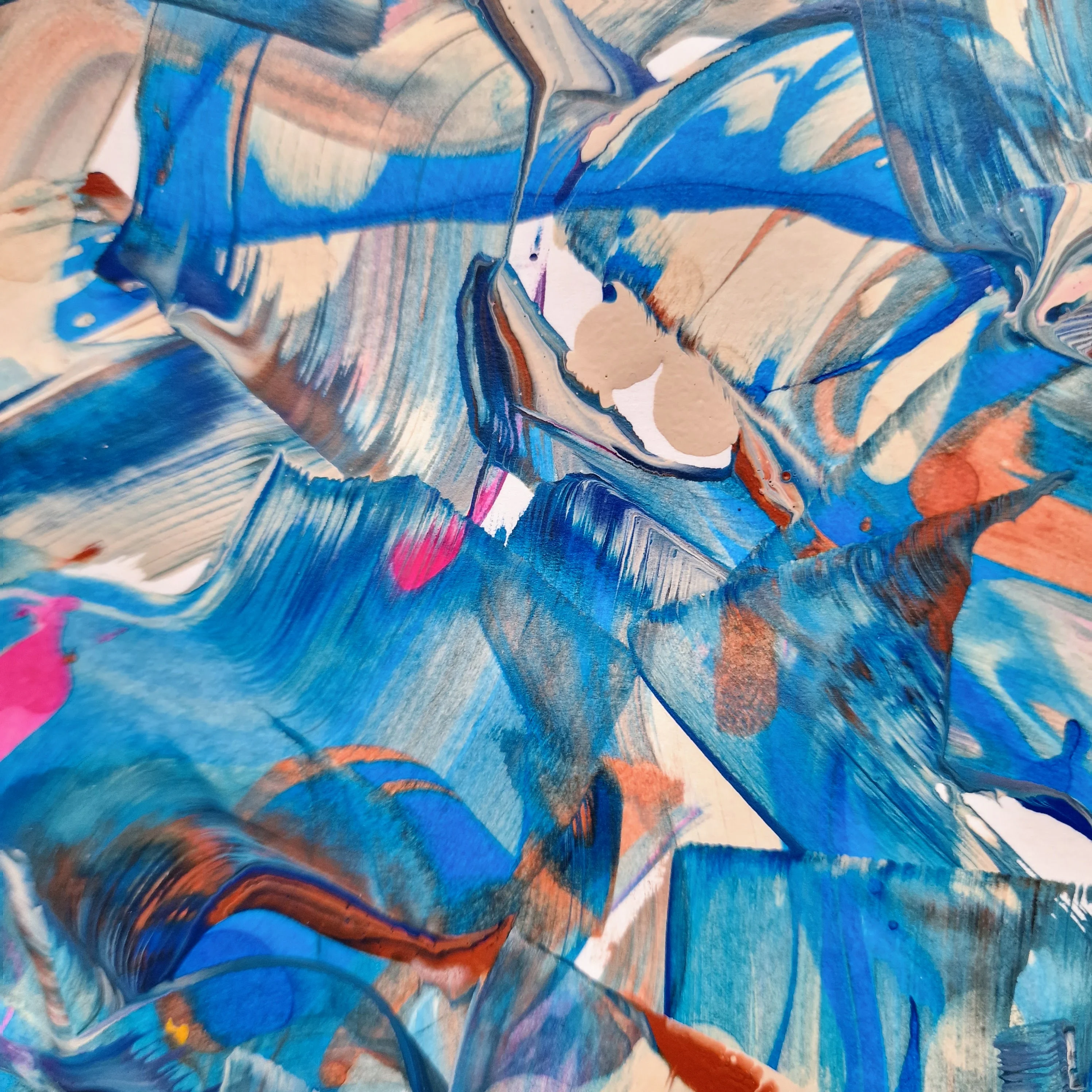 Abstract No. 87 | Painting on Cardboard - Image 4