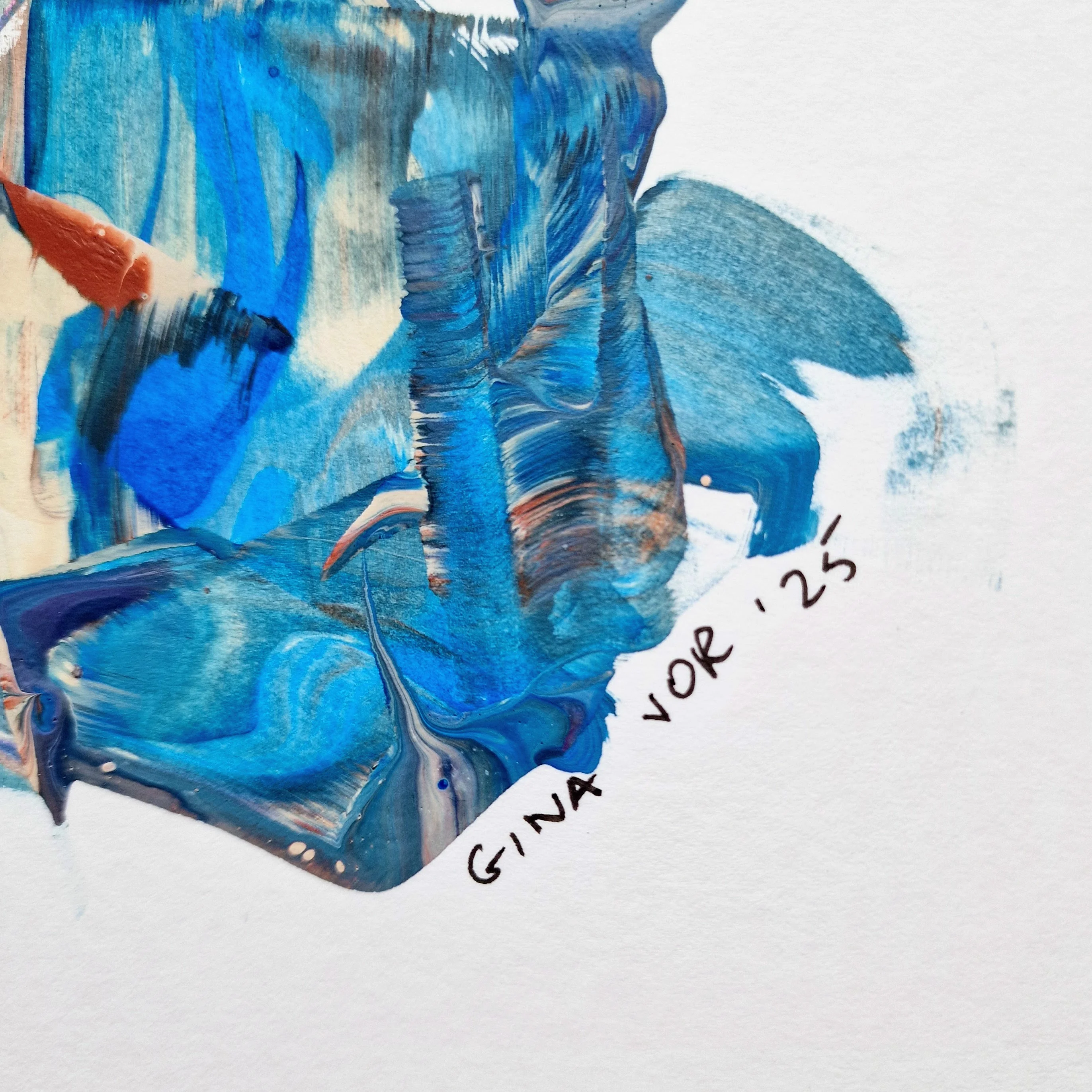 Abstract No. 87 | Painting on Cardboard - Image 6