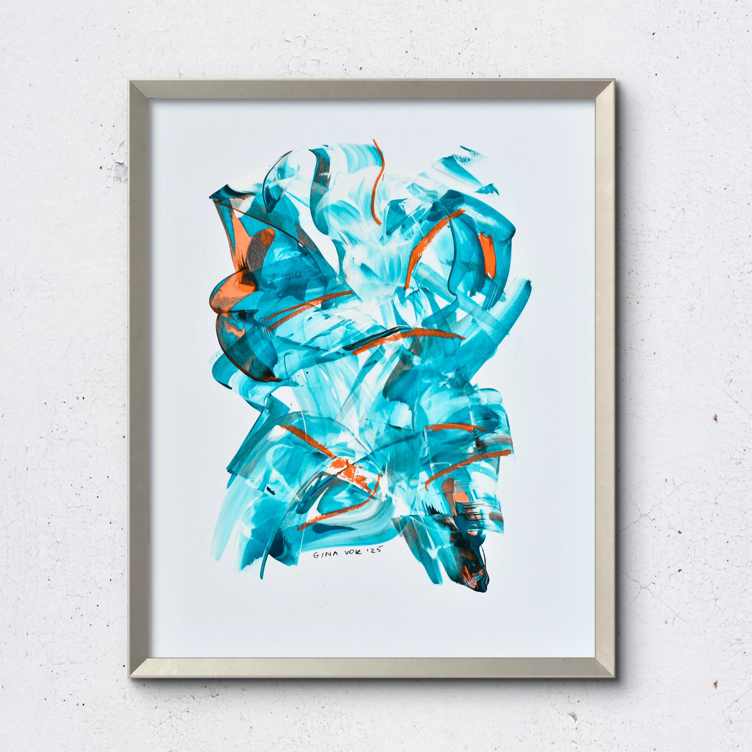 Abstract No. 93 | Painting on Cardboard