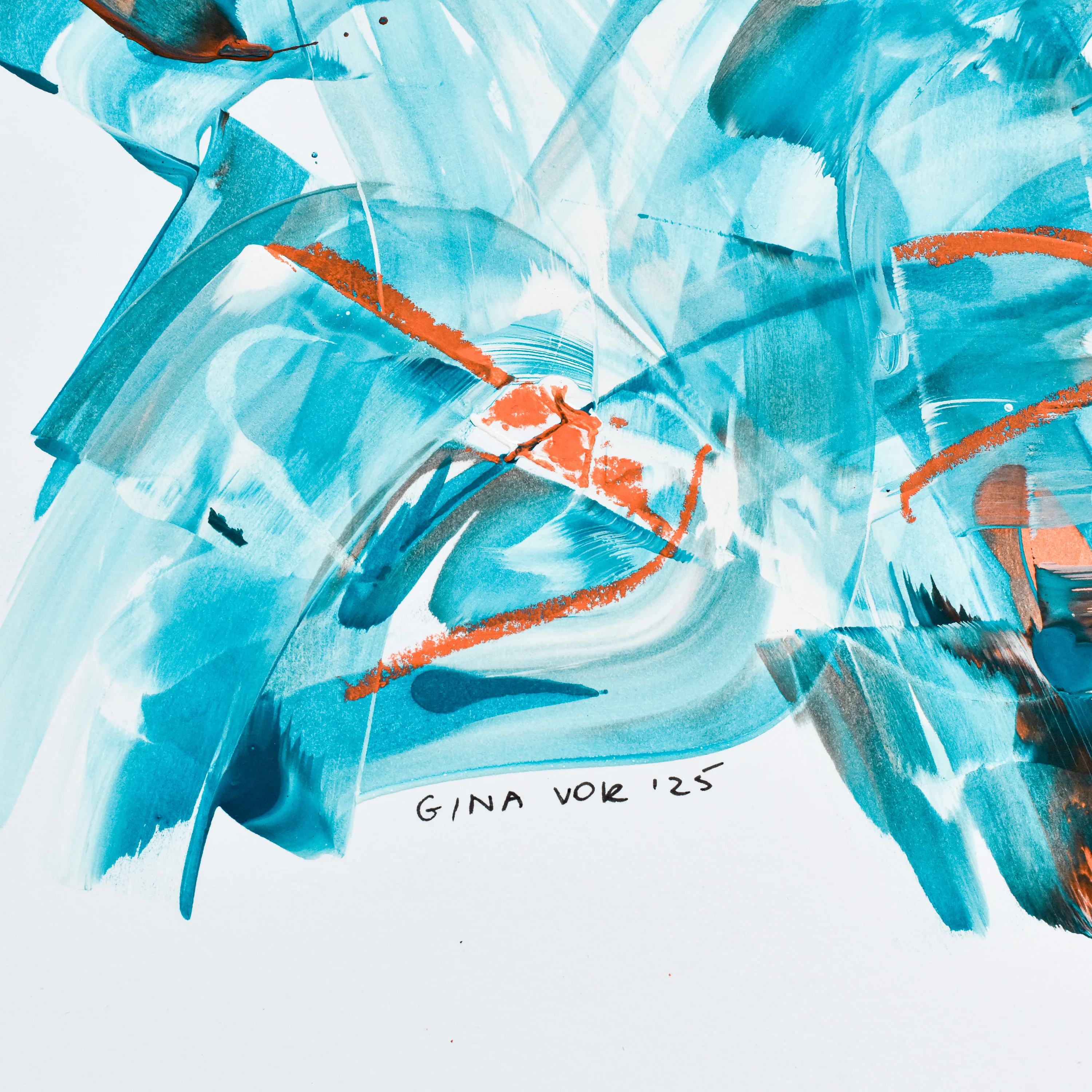 Abstract No. 93 | Painting on Cardboard - Image 5