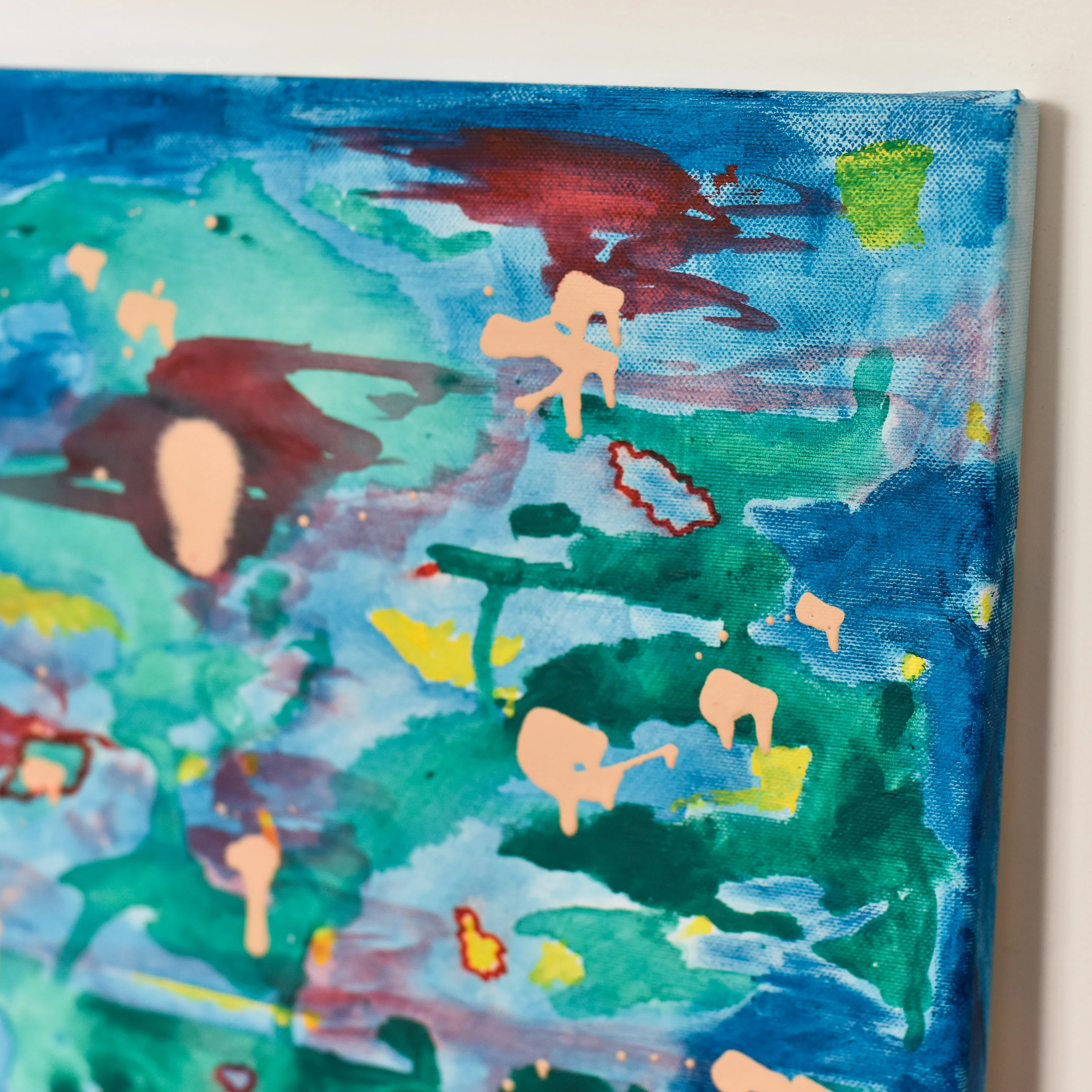 Abstract Painting | Aqua 5 - Image 4