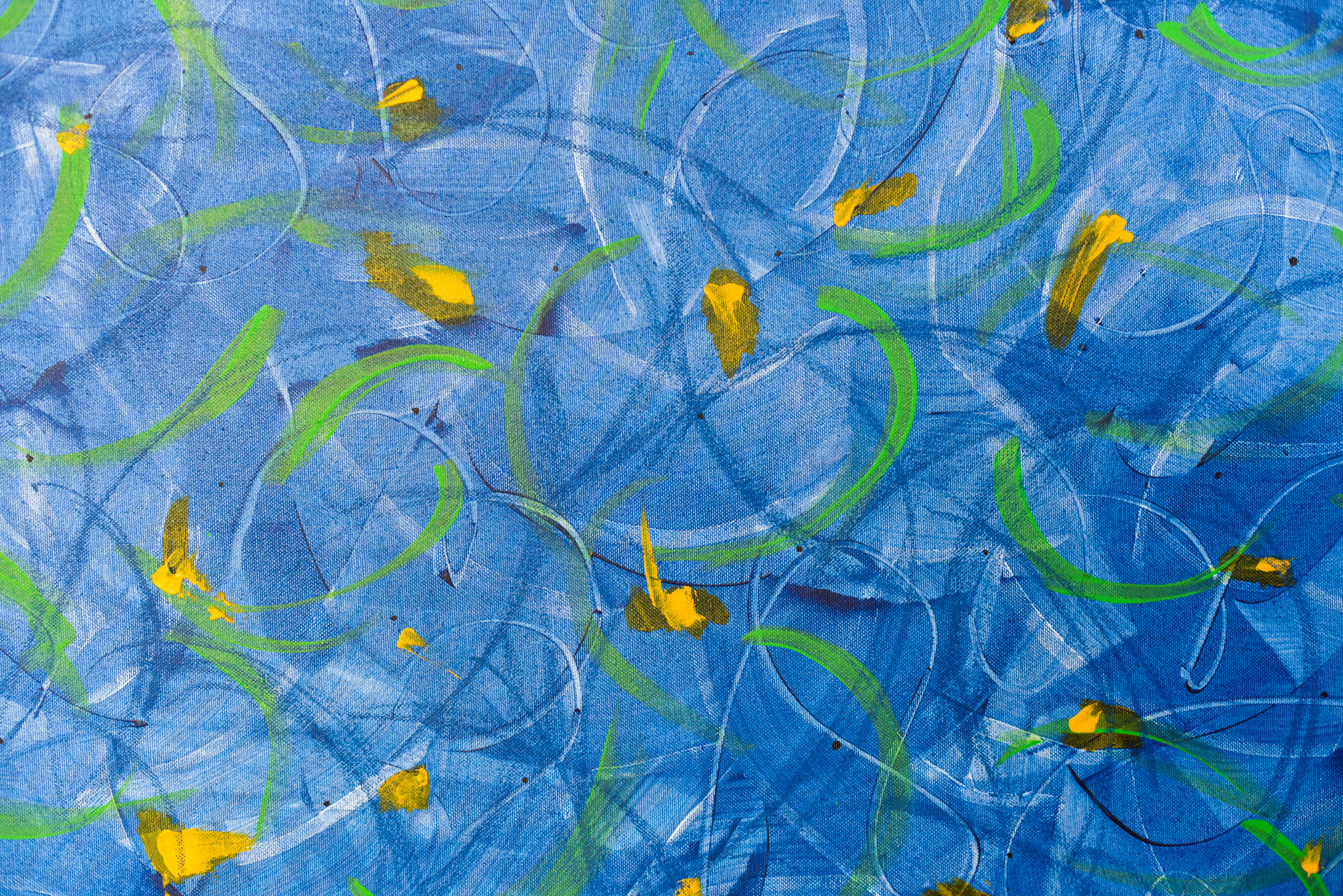 Abstract Painting | Aqua 6 - Image 3