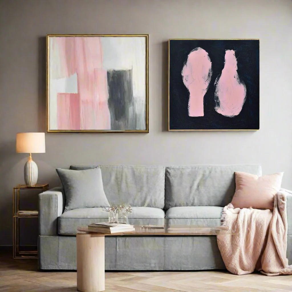 Abstract Painting | Pink Loafers - Image 3