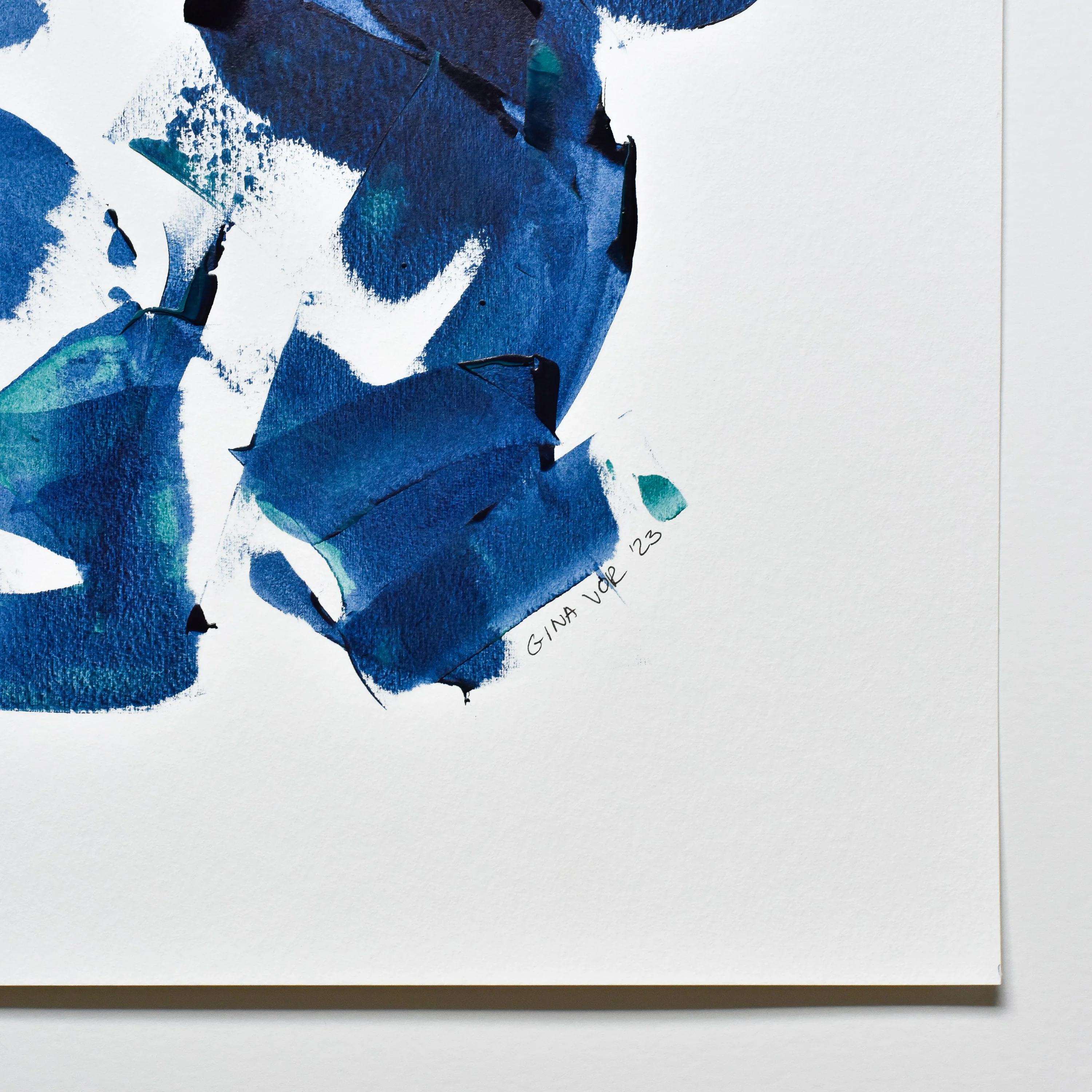 Painting on Paper | Prussian Blue 10 - Image 4