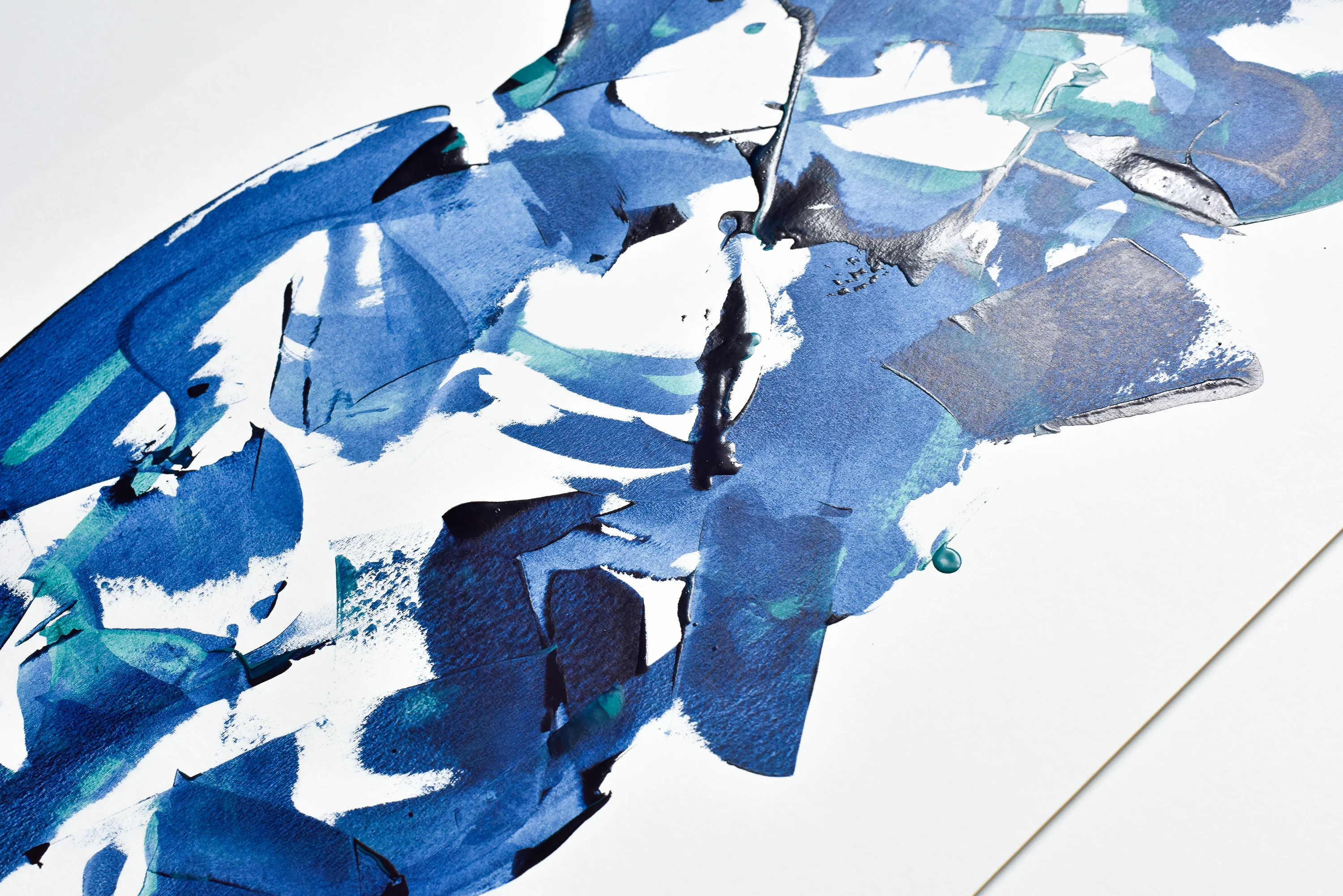 Painting on Paper | Prussian Blue 10 - Image 5