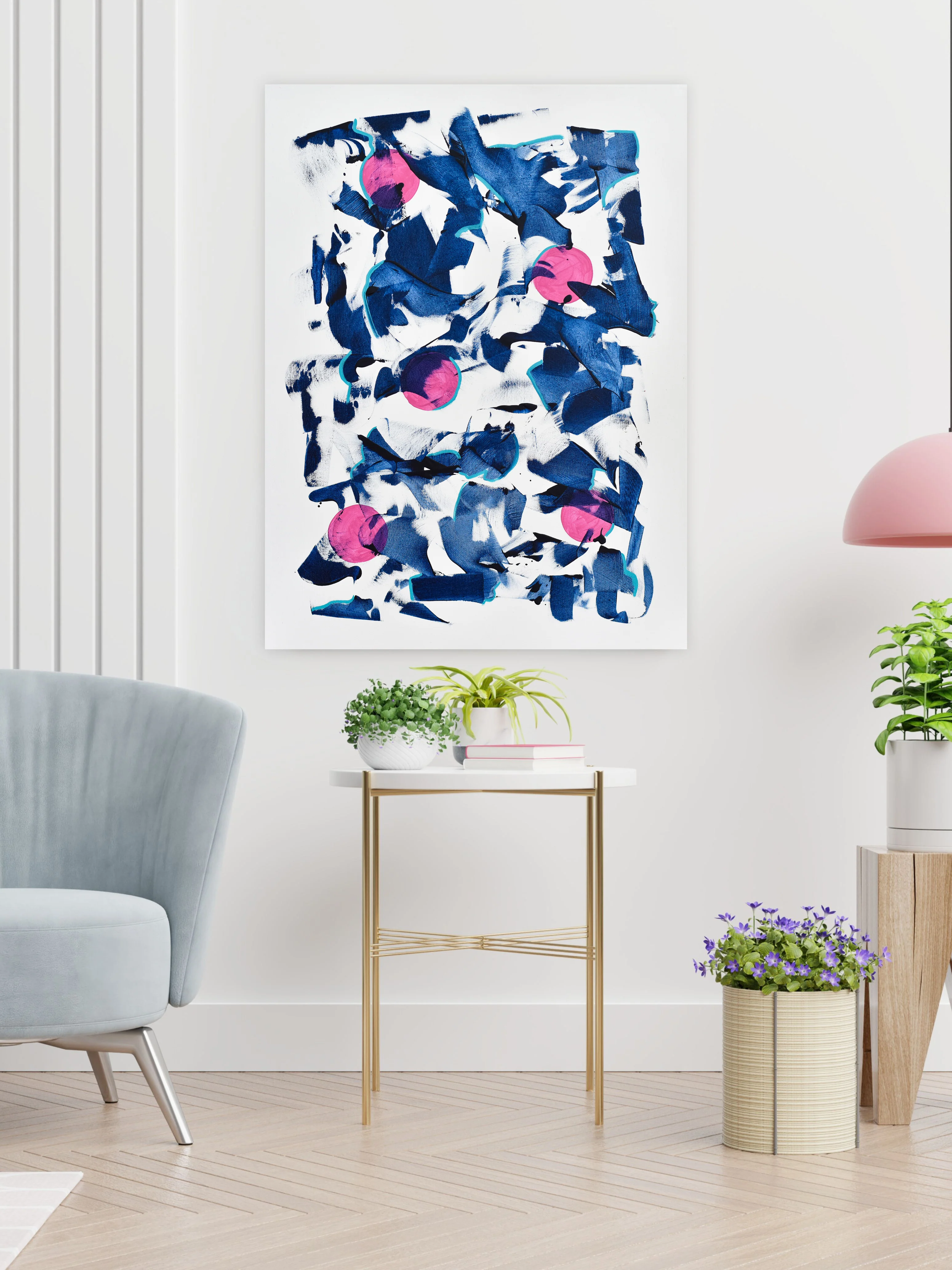 Abstract Painting | Prussian Blue 16 - Image 2