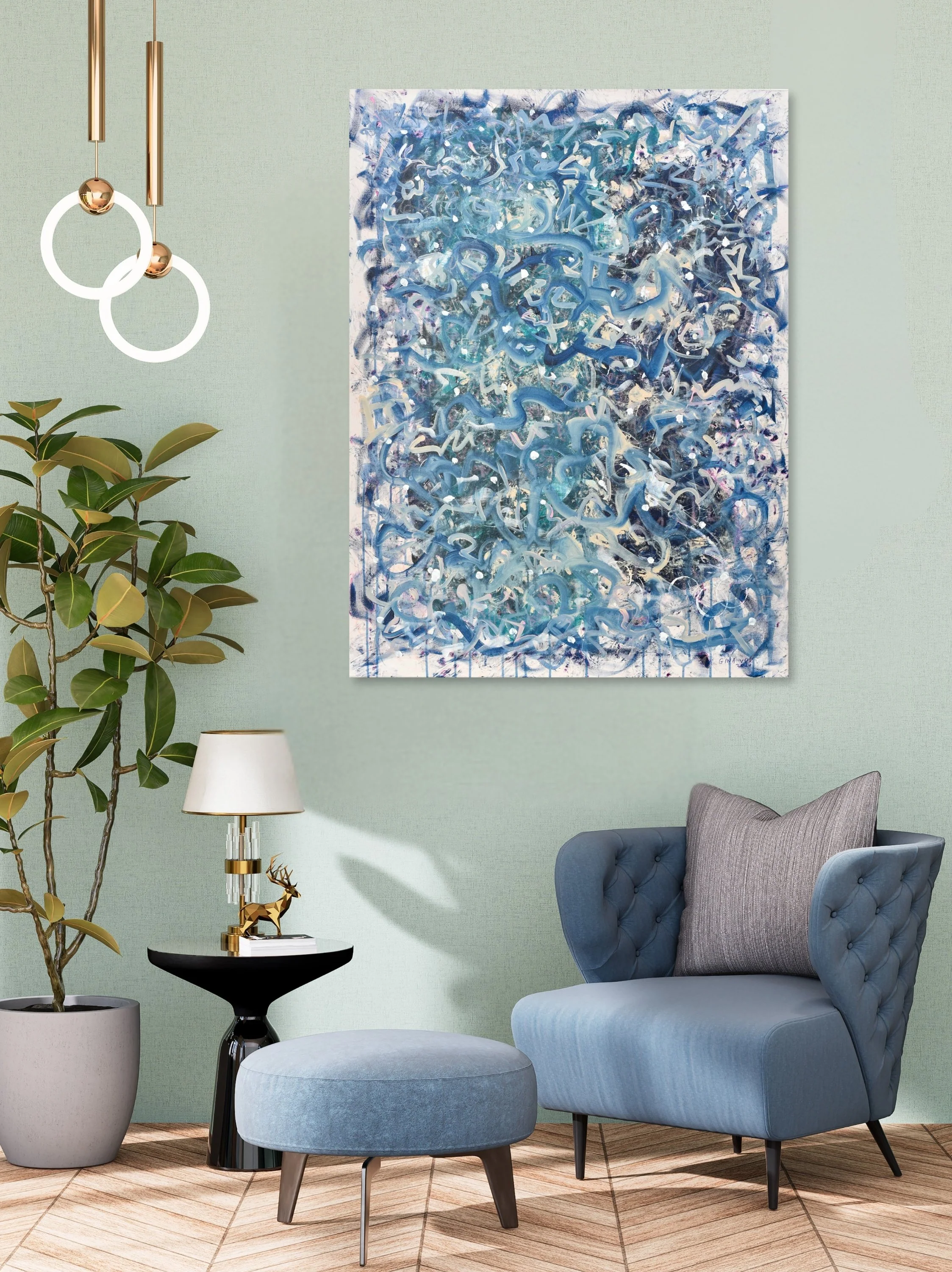 Abstract Painting | Snowstorm - Image 2