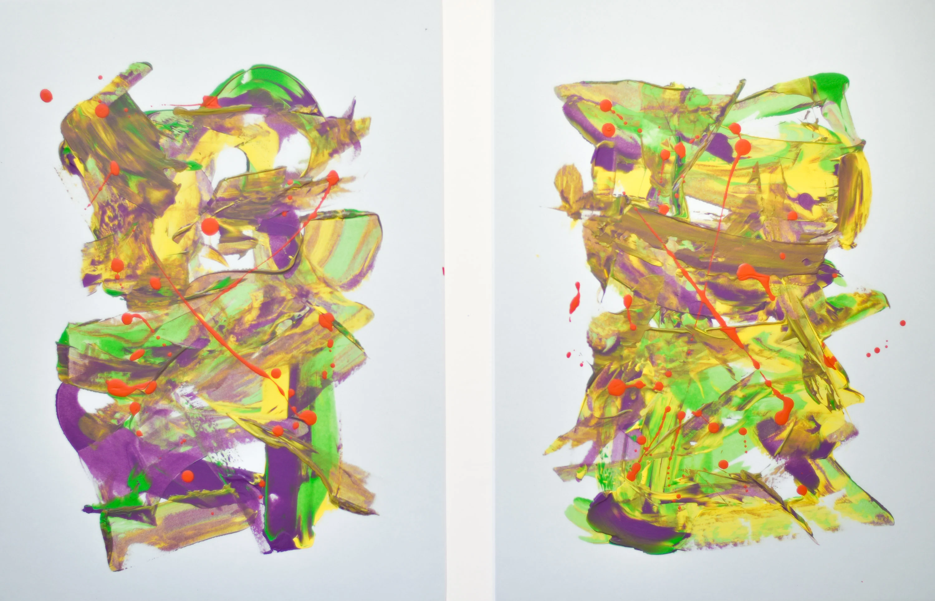 Abstract Twins | Paintings on Cardboard - Image 5