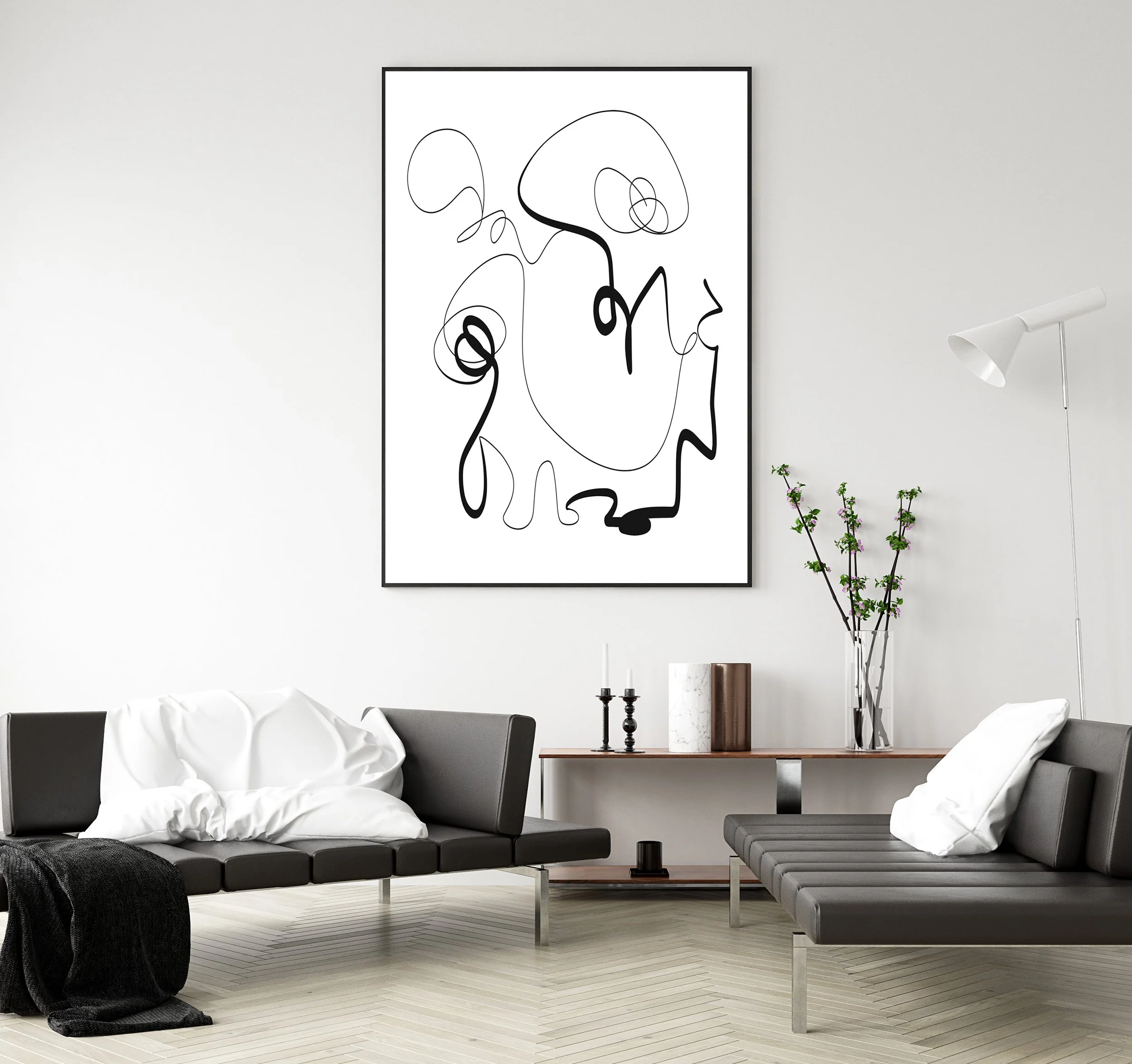 Painting Download | Black Line 1