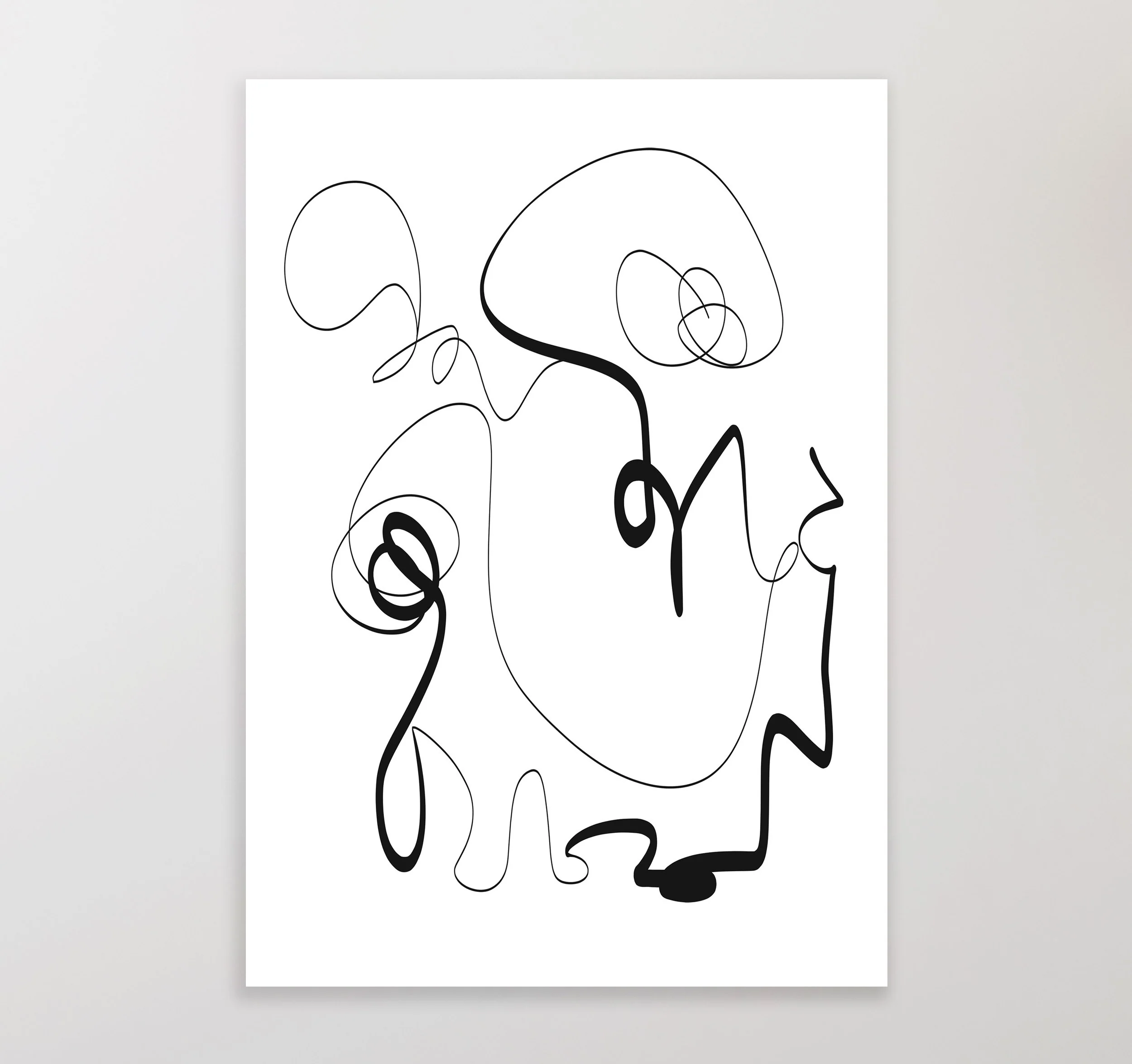 Painting Download | Black Line 1 - Image 2