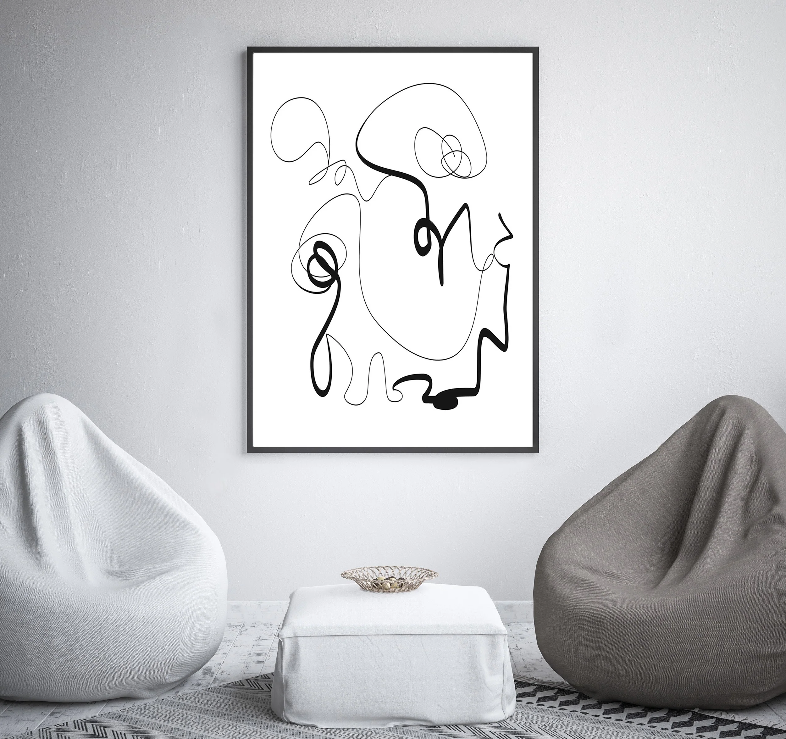 Painting Download | Black Line 1 - Image 4
