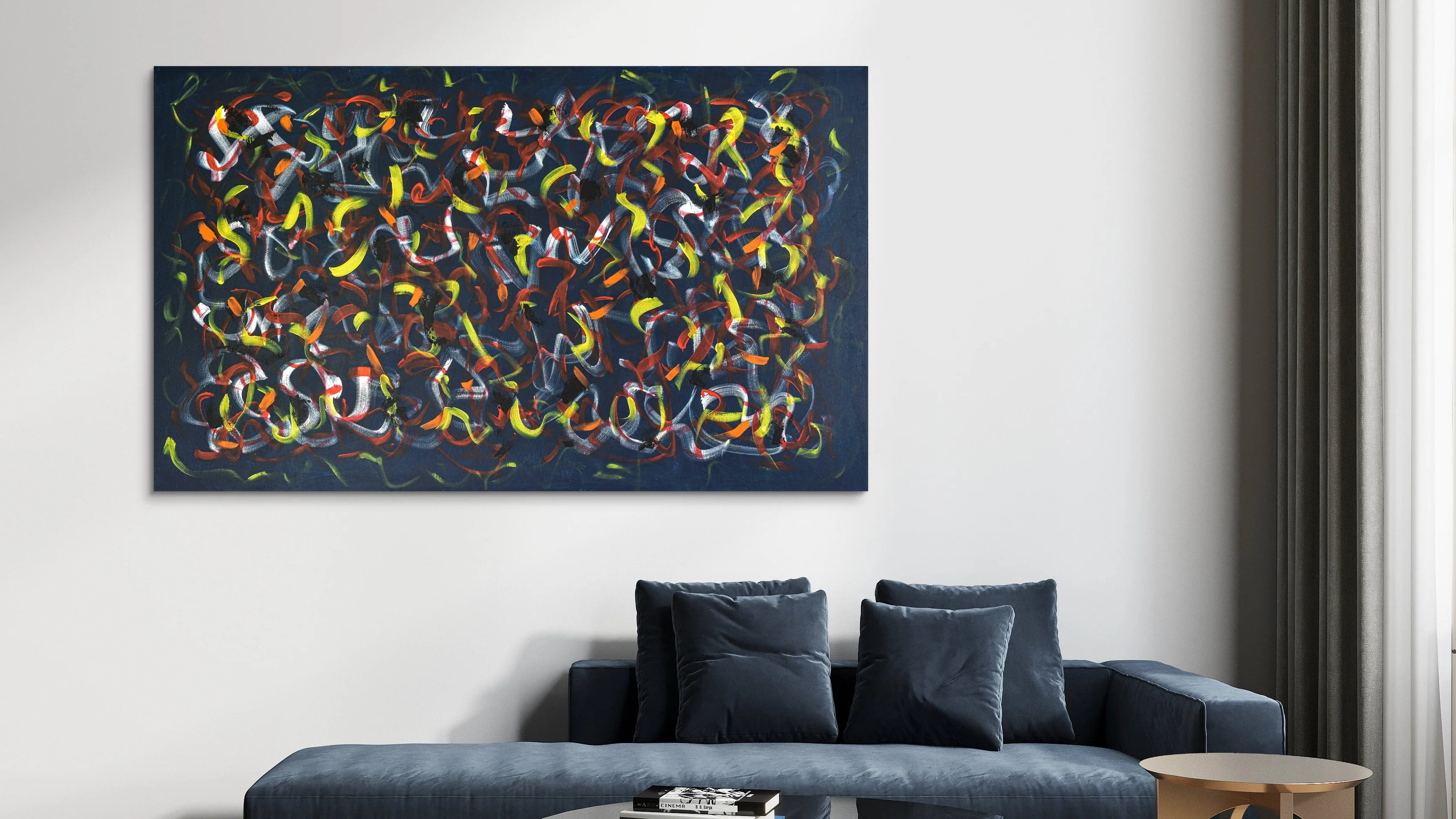 Painting | Blue Abstract No. 5 - Image 2