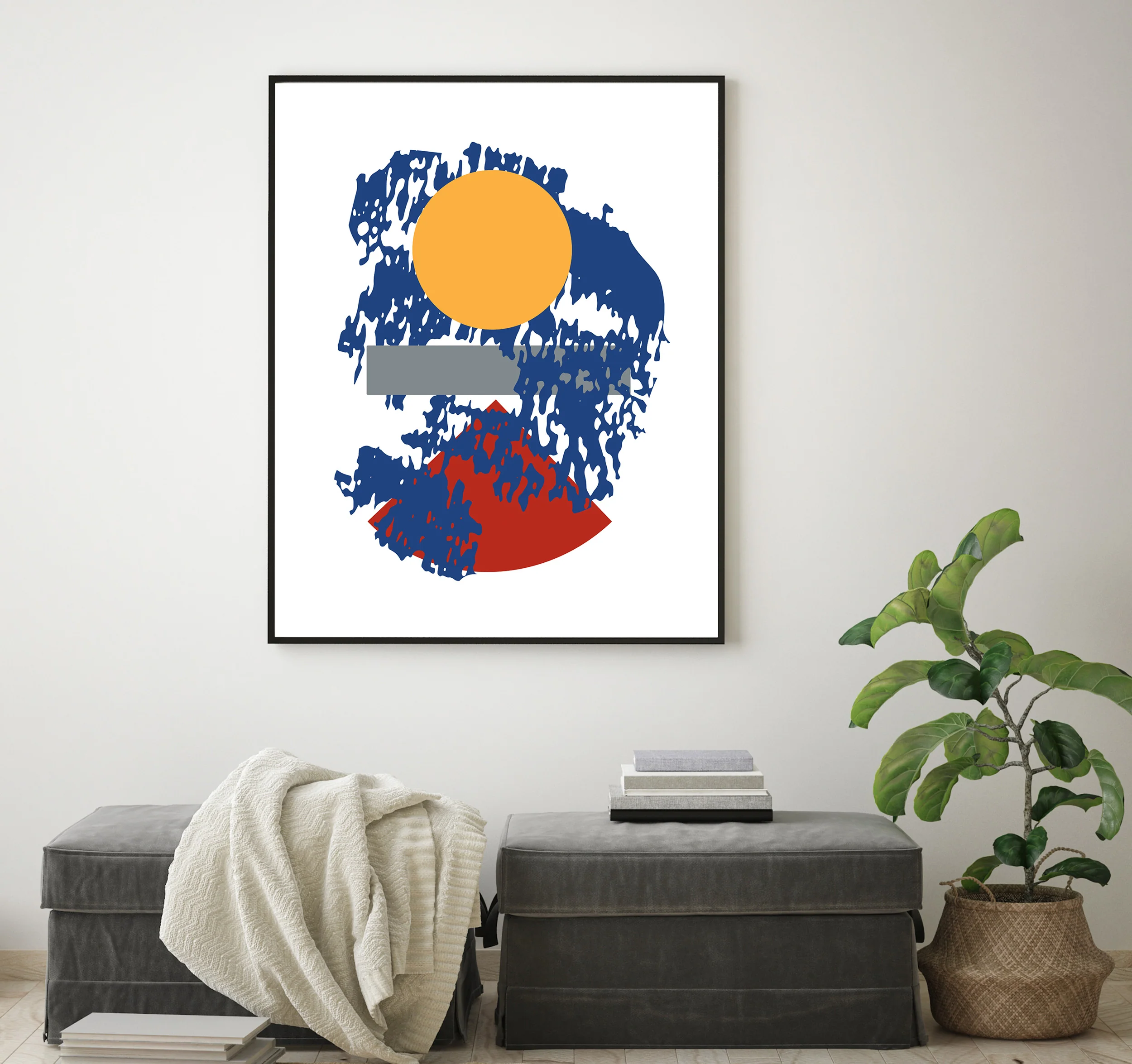 Printable Art | Flying Shapes 1 - Image 4