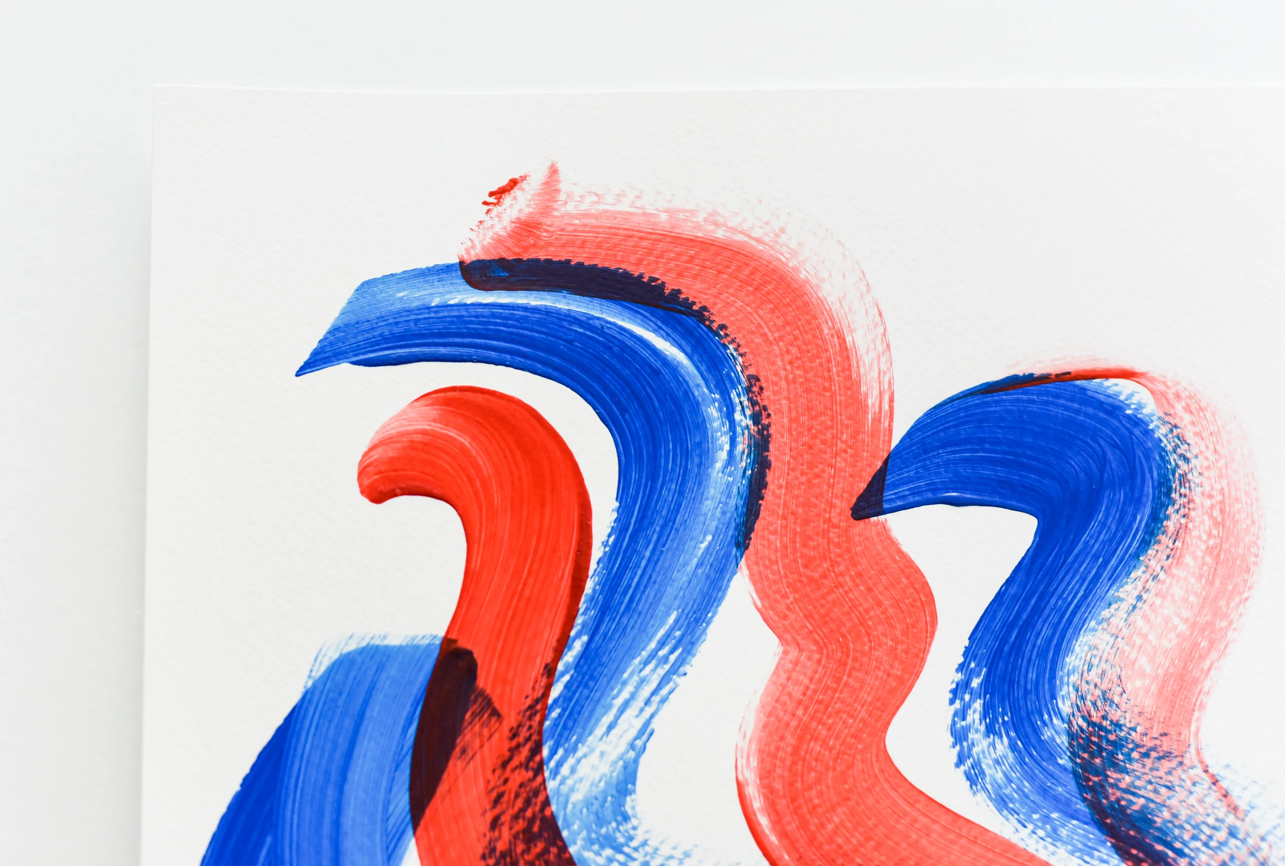 Painting on Paper | Blues and Reds 10 - Image 3