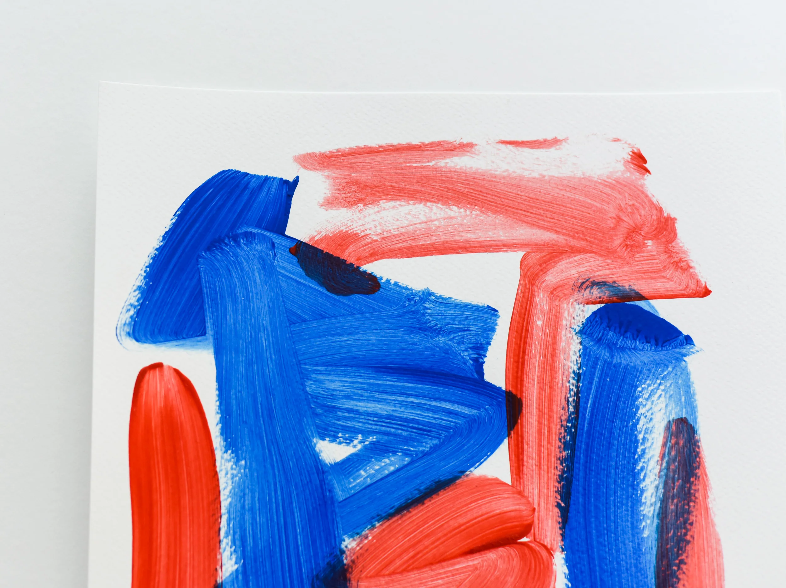 Painting on Paper | Blues and Reds 11 - Image 3