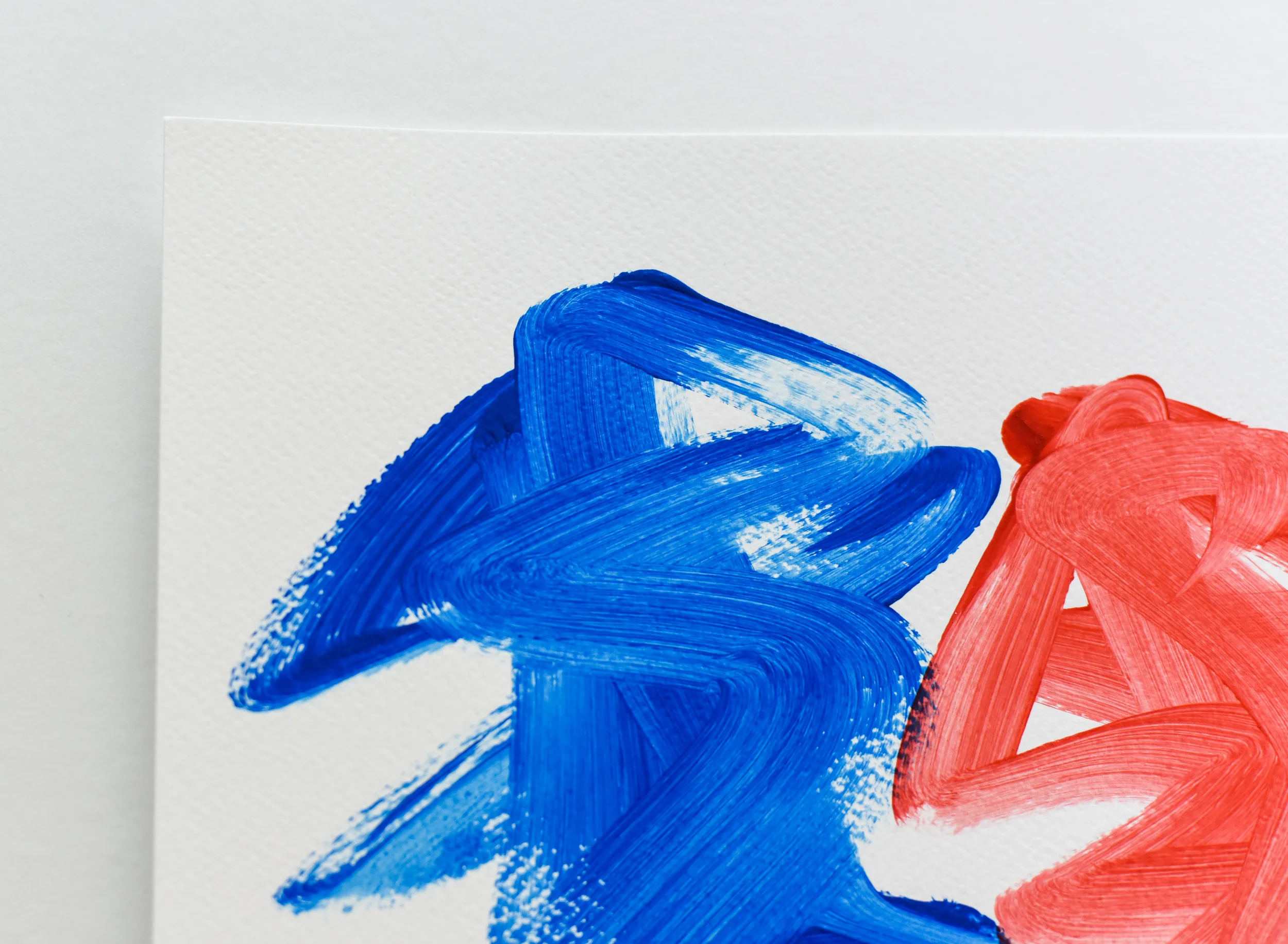 Painting on Paper | Blues and Reds 12 - Image 3