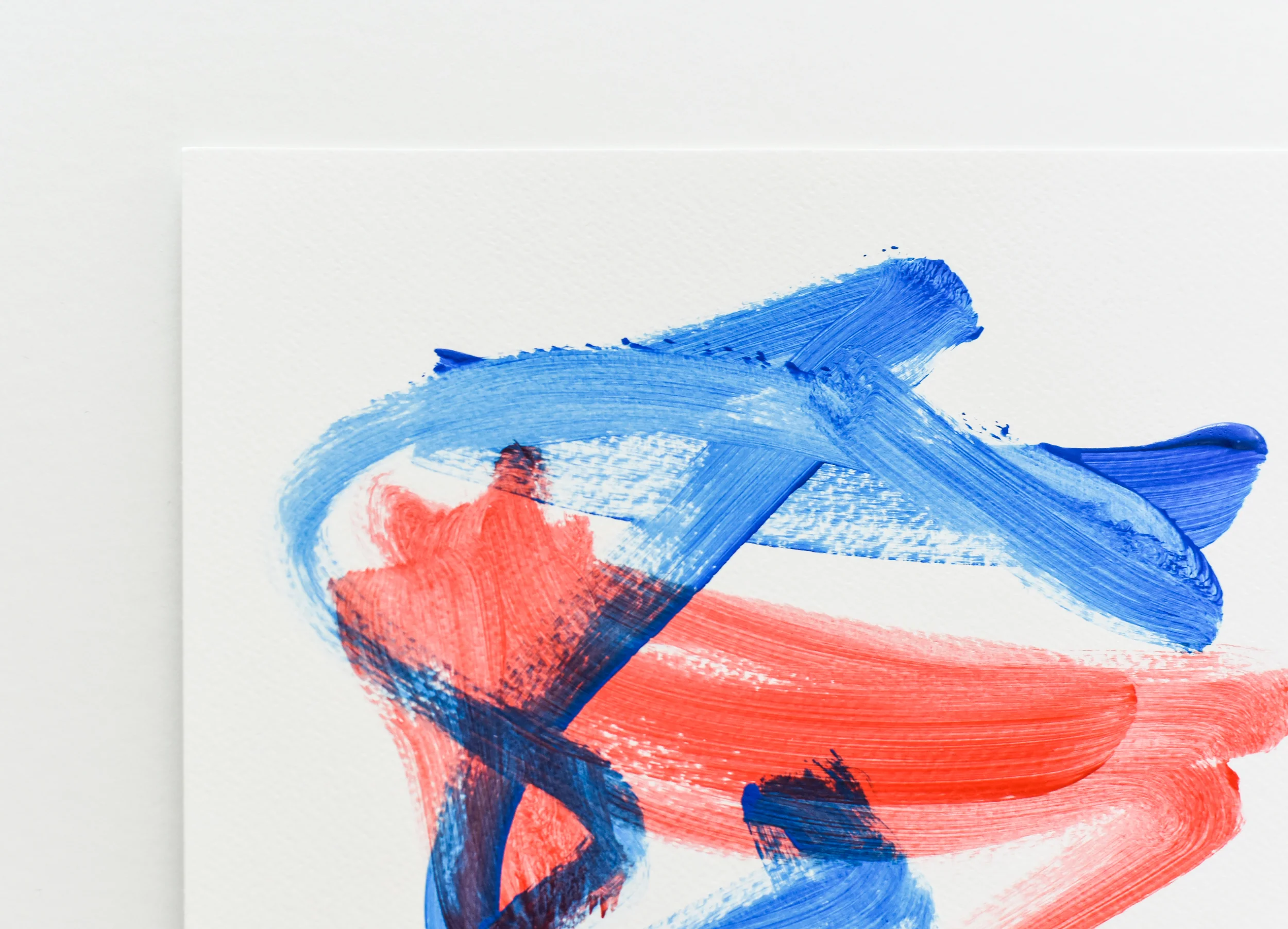 Painting on Paper | Blues and Reds 14 - Image 3