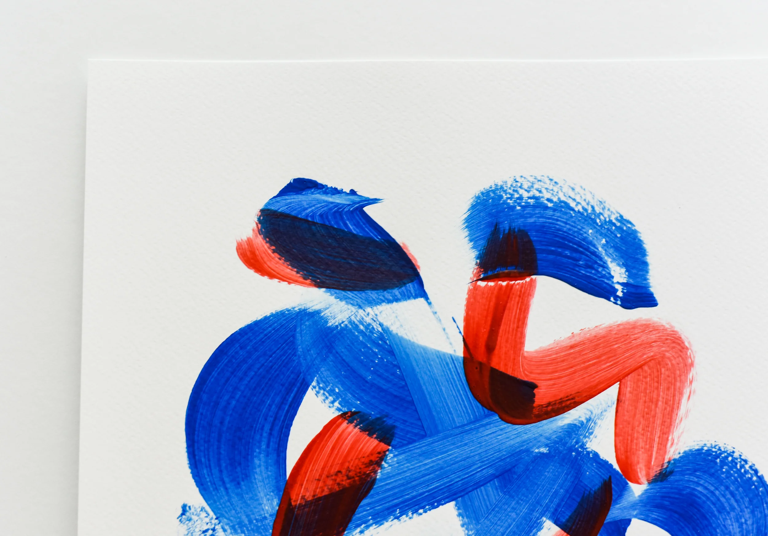 Painting on Paper | Blues and Reds 15 - Image 3
