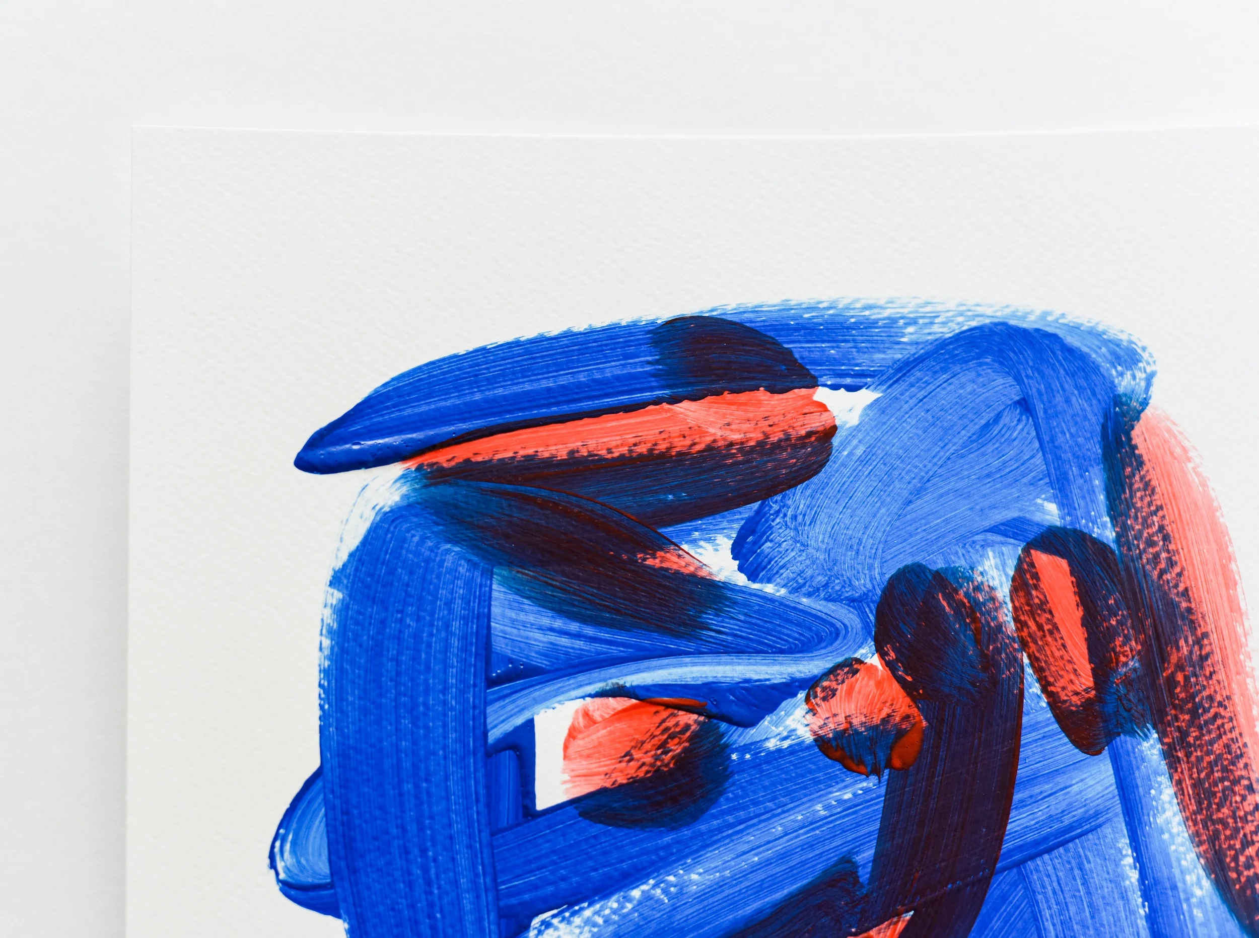Painting on Paper | Blues and Reds 17 - Image 3