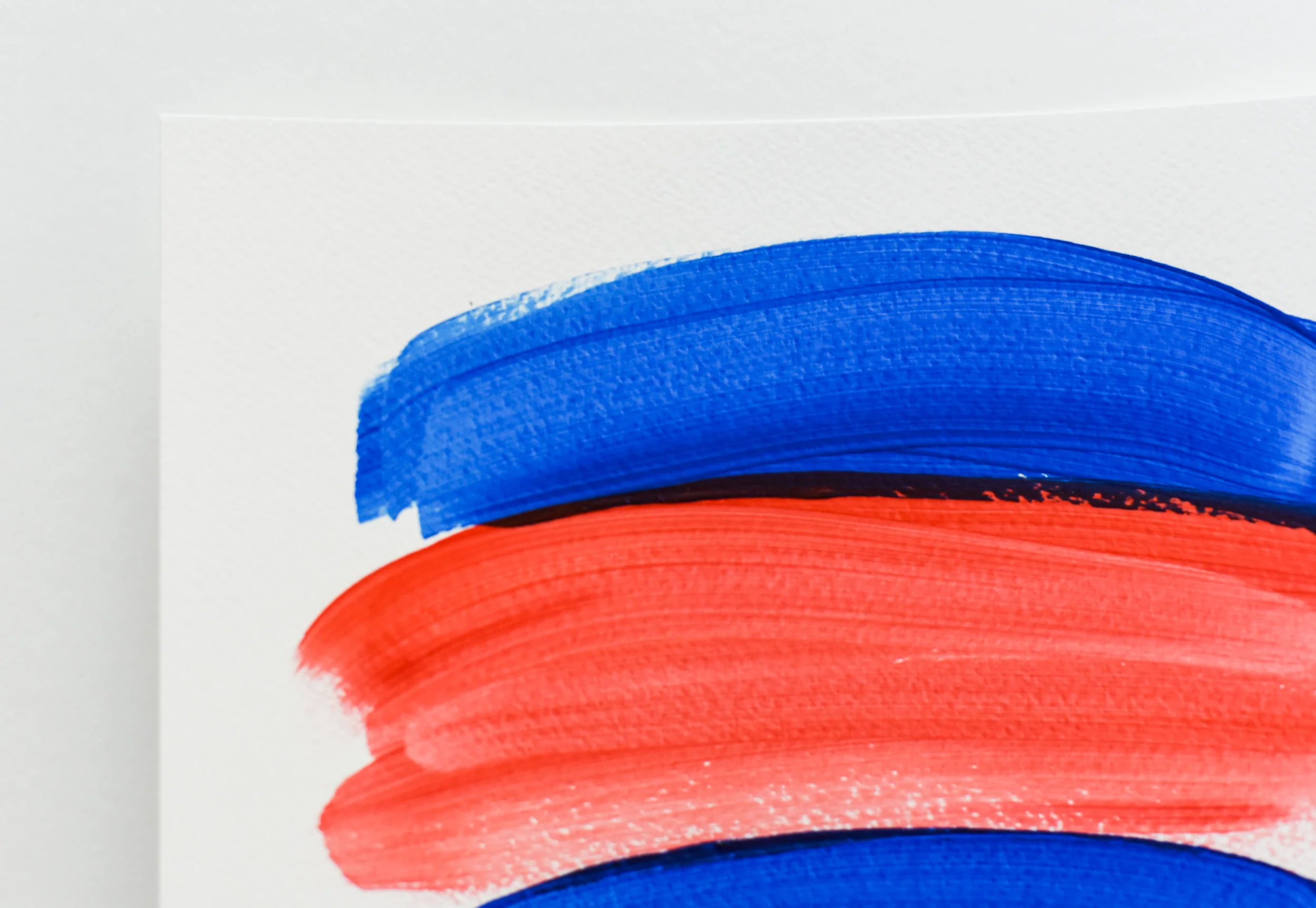 Painting on Paper | Blues and Reds 19 - Image 3