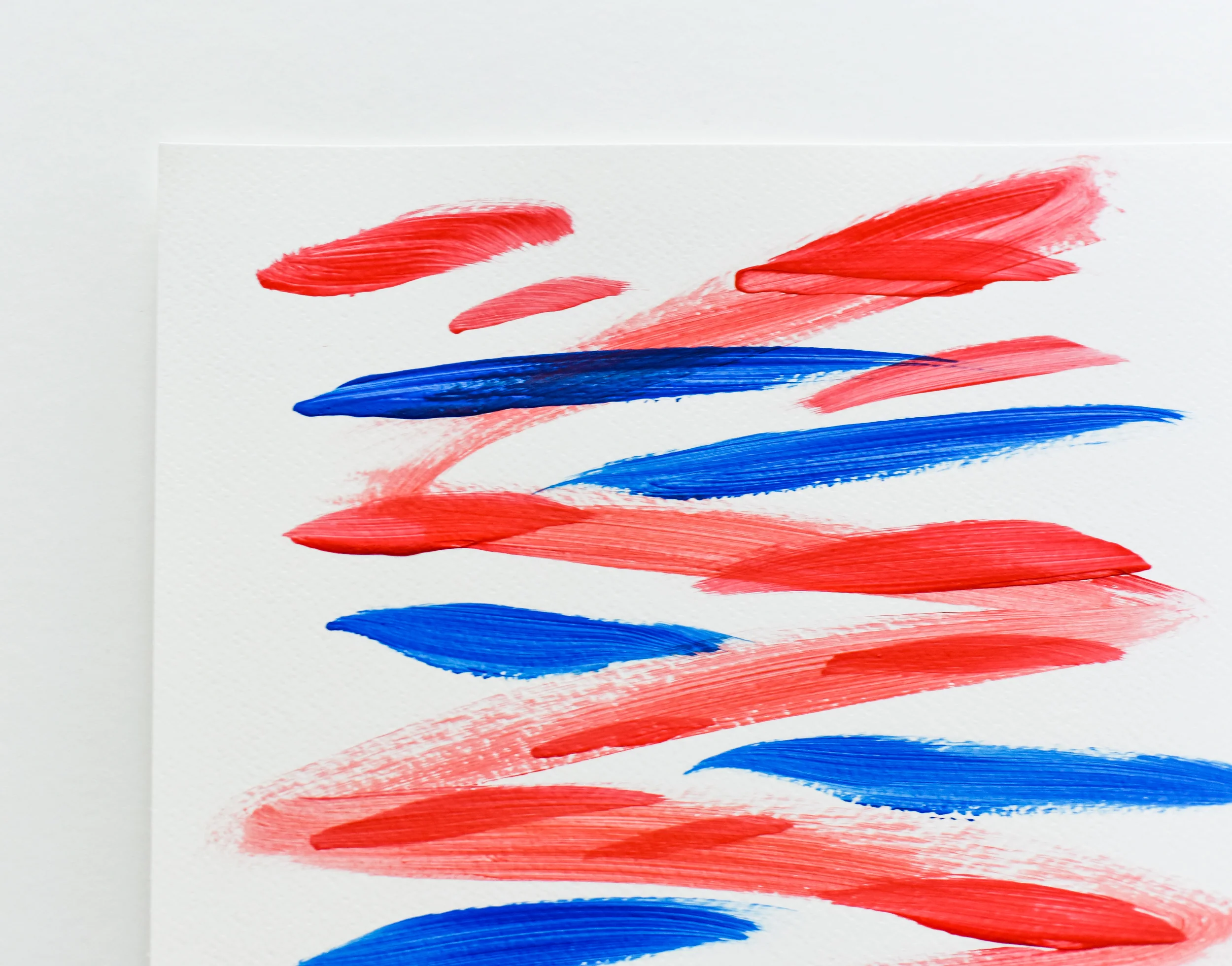 Painting on Paper | Blues and Reds 6 - Image 3