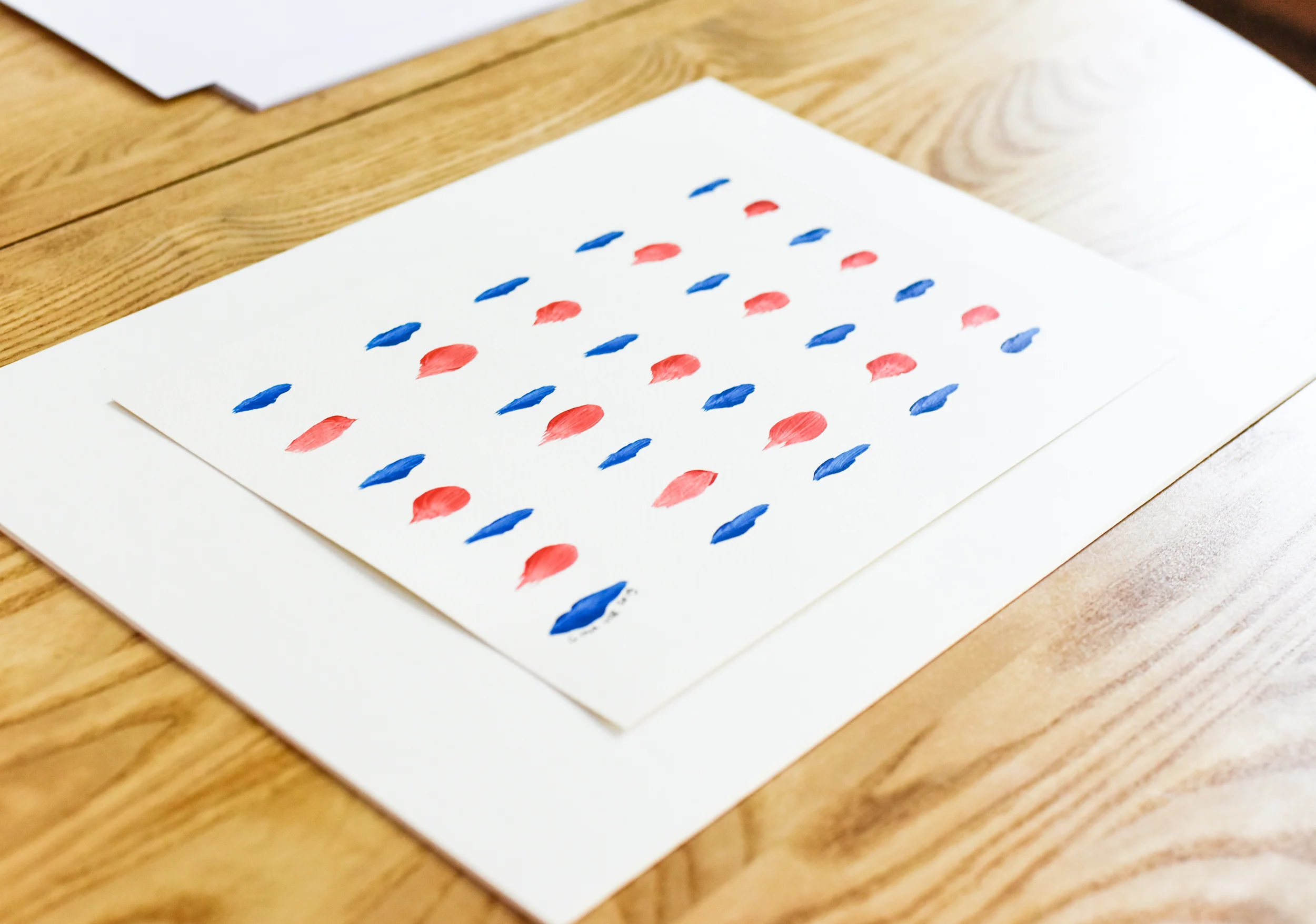 Painting on Paper | Blues and Reds 7 - Image 2