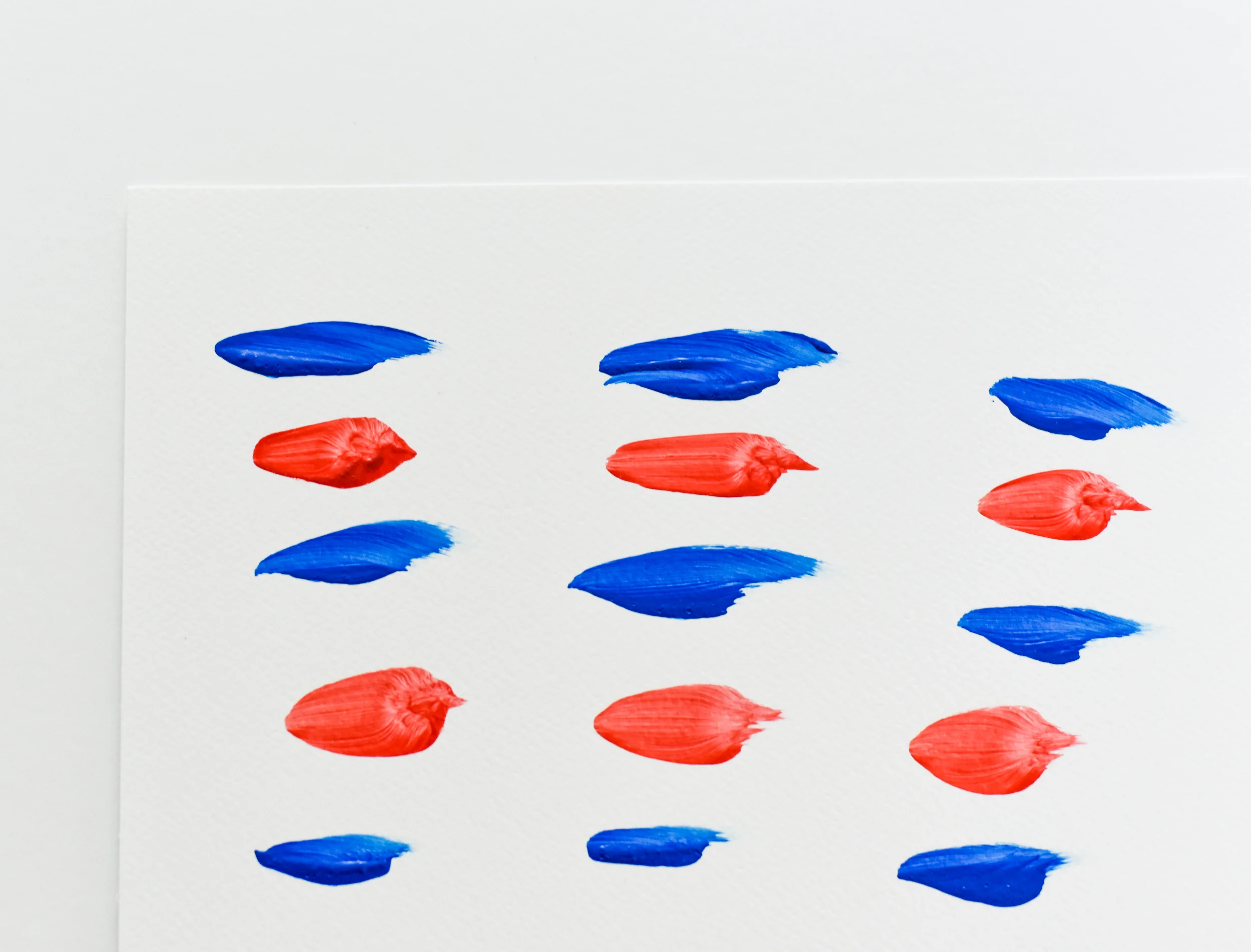 Painting on Paper | Blues and Reds 8 - Image 3