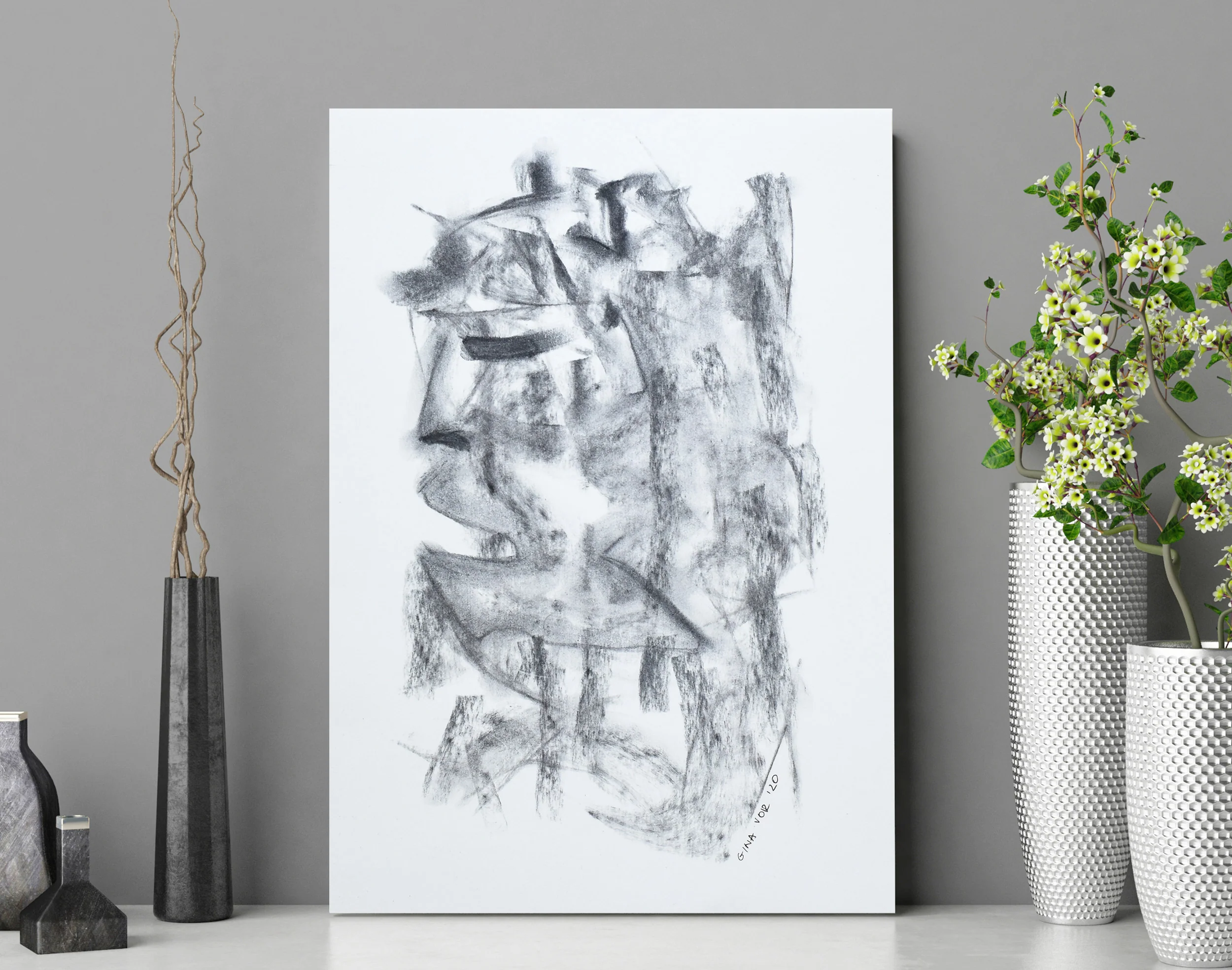 Charcoal Drawing | A Man Who Wasn't There