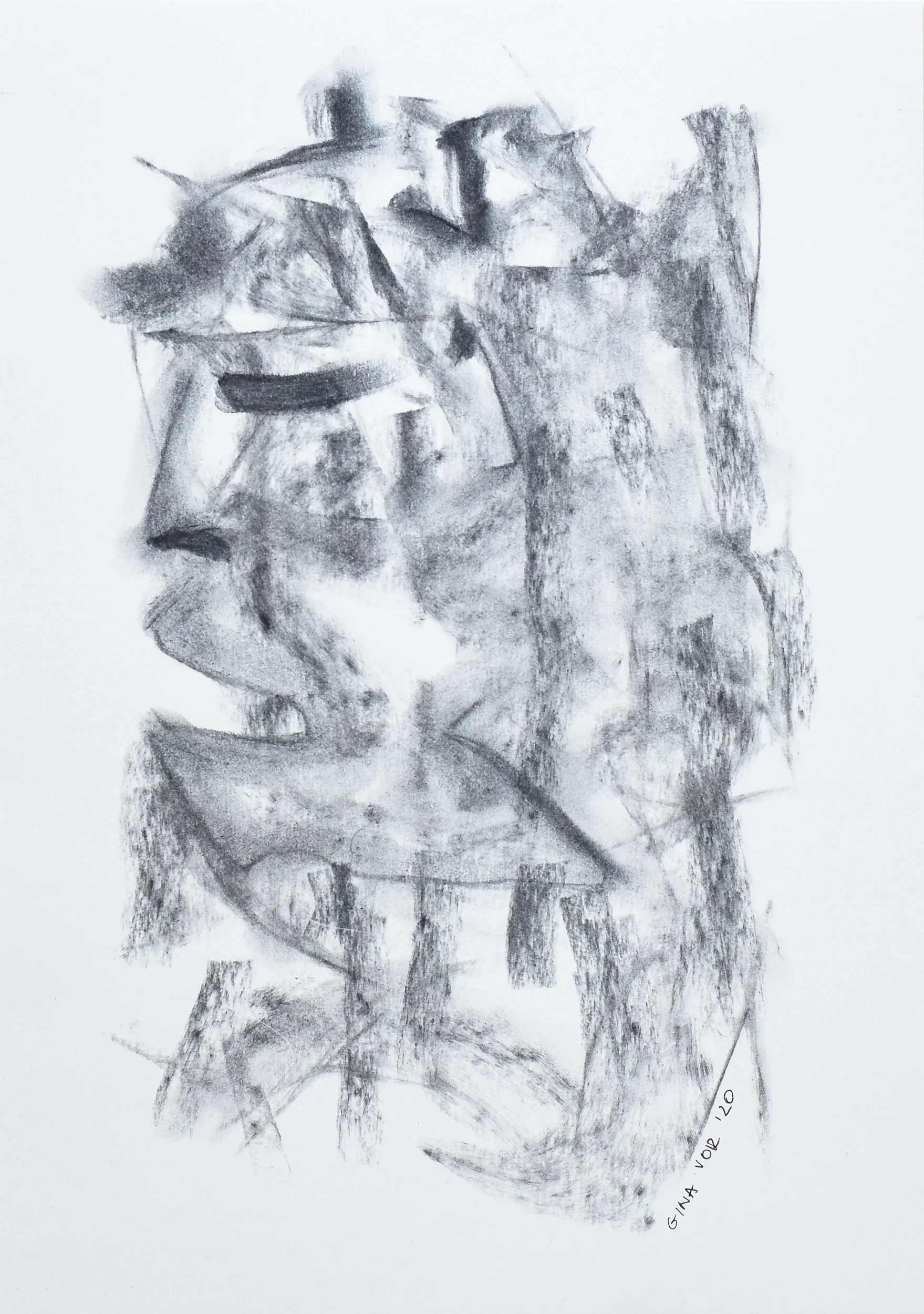 Charcoal Drawing | A Man Who Wasn't There - Image 4
