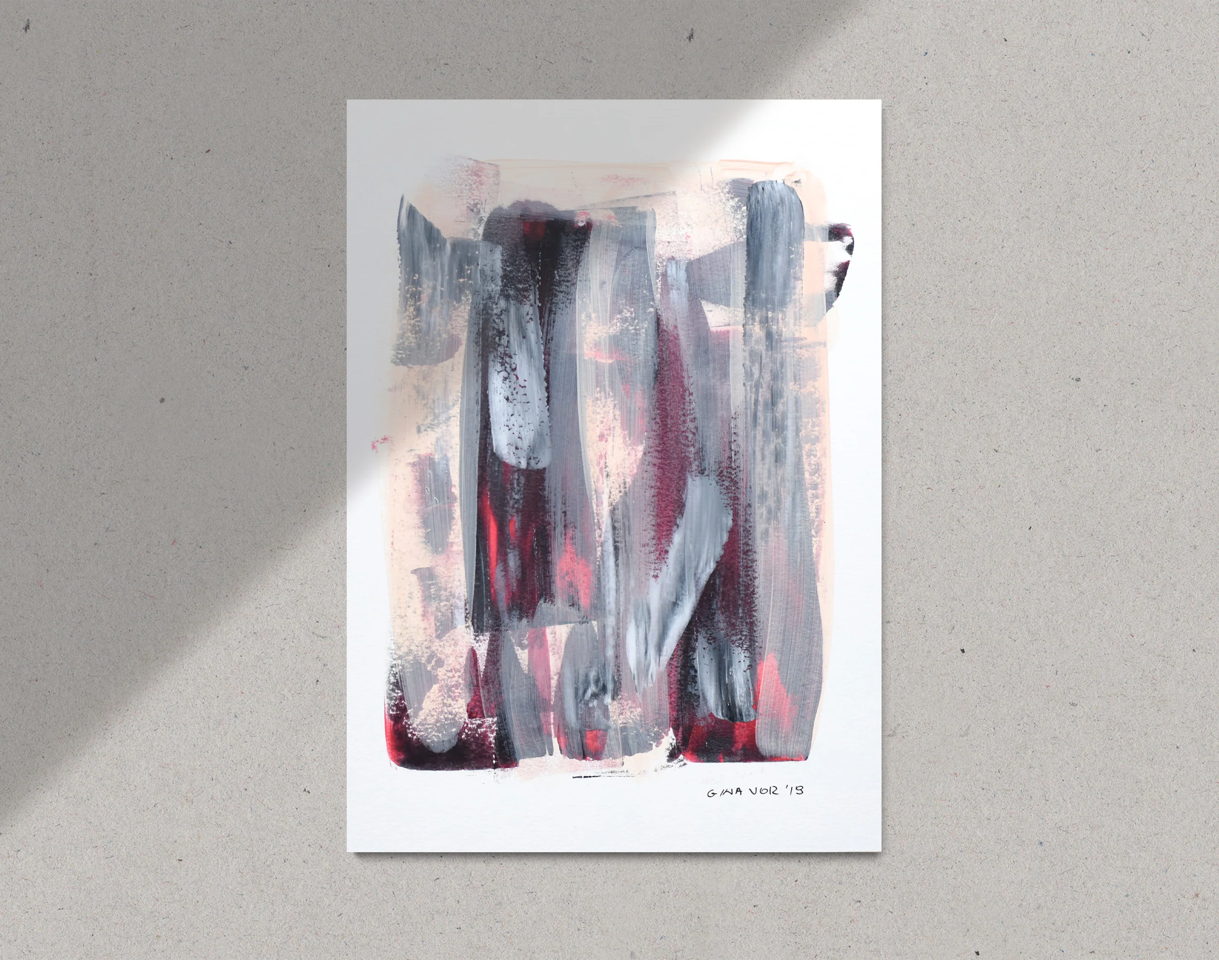 Painting on Cardboard | Abstract No. 6
