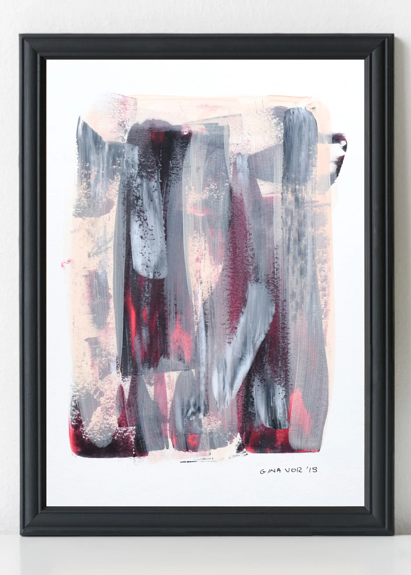 Painting on Cardboard | Abstract No. 6 - Image 2