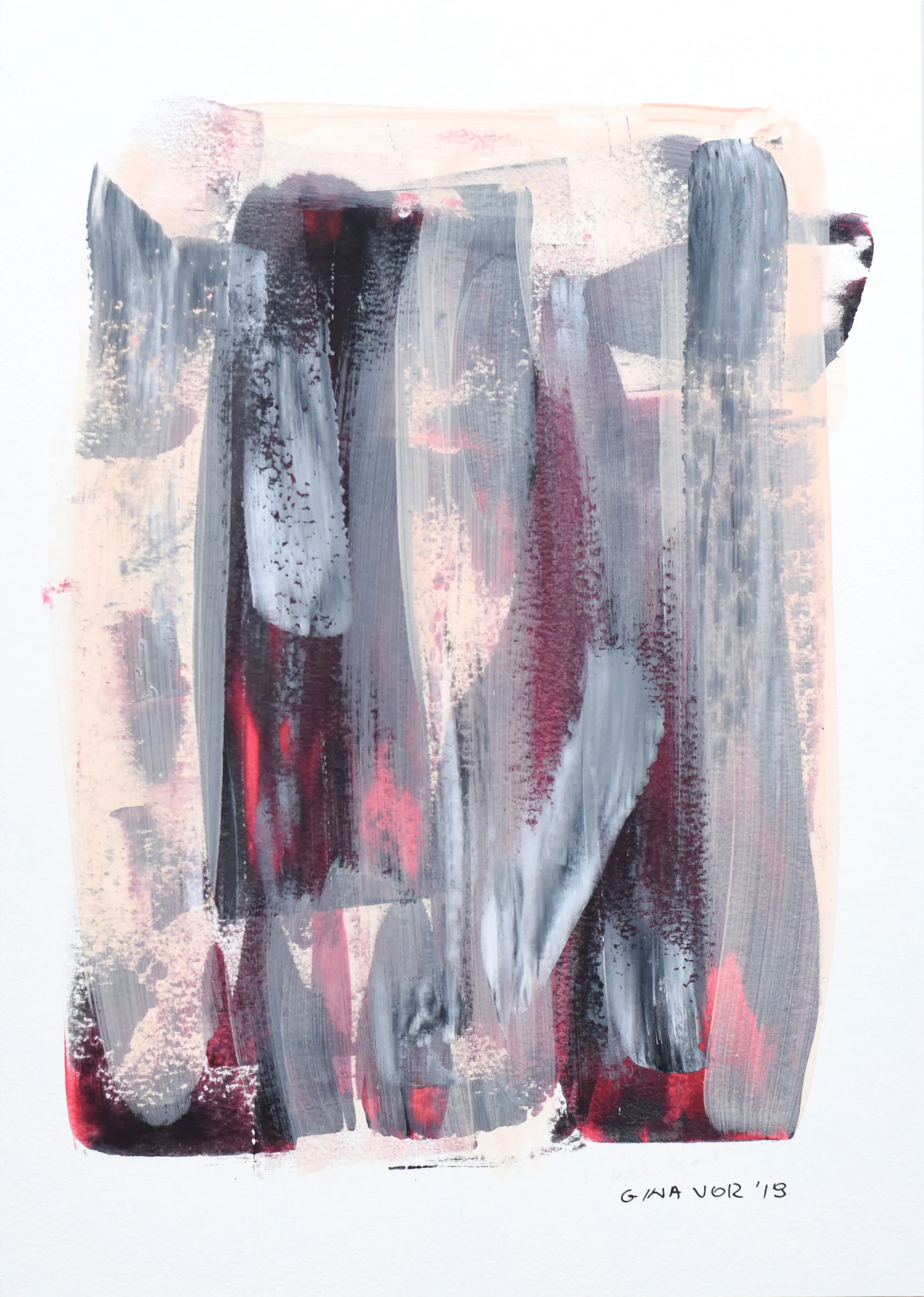 Painting on Cardboard | Abstract No. 6 - Image 3