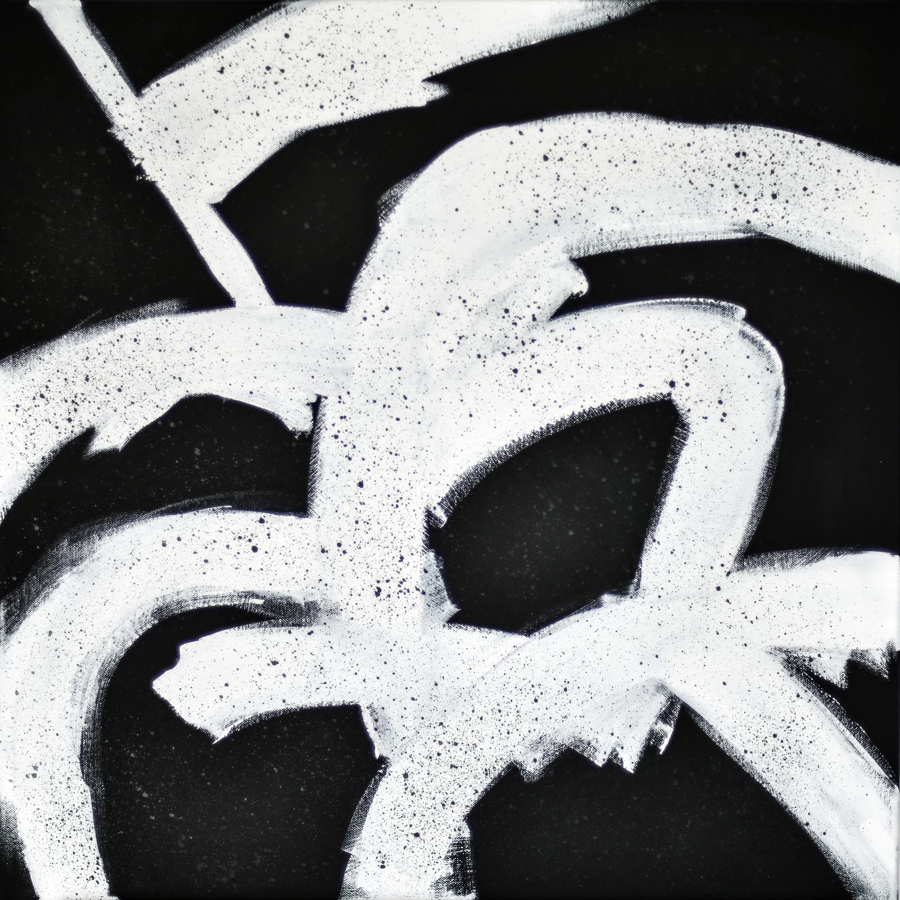 Abstract Painting | White And Black 4 - Image 2