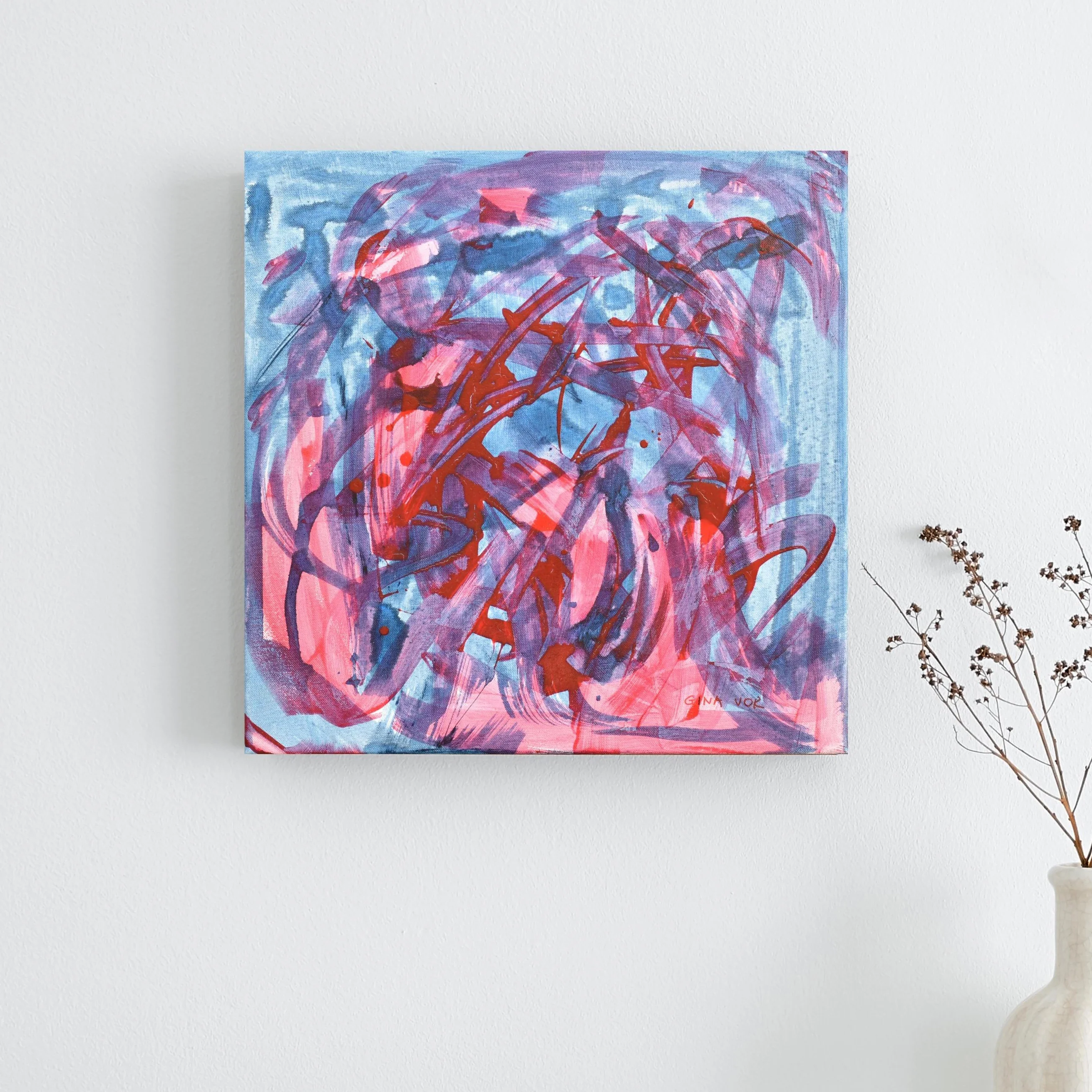 Abstract Painting | Aqua 1 - Image 2