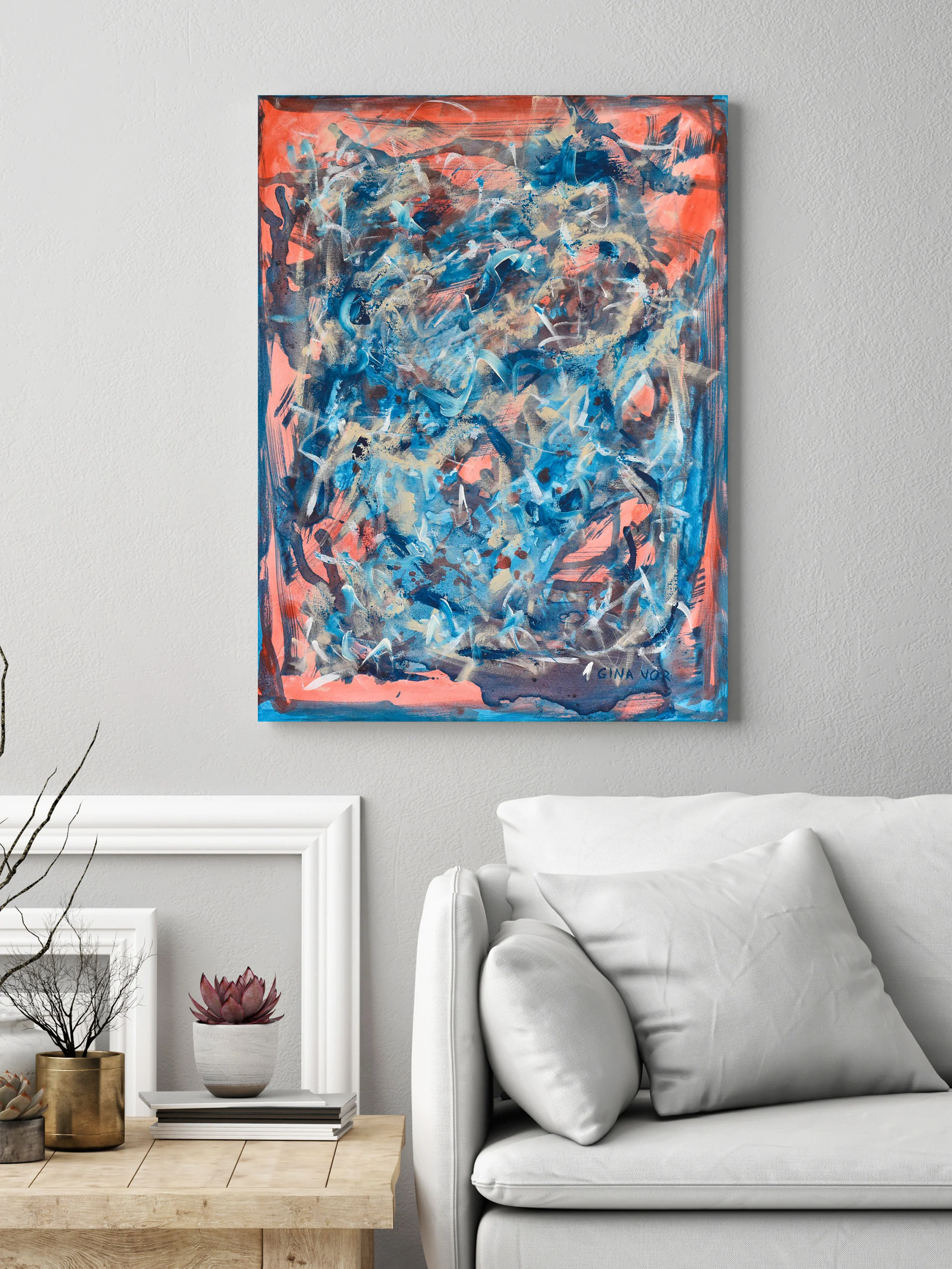 Abstract Painting | Aqua 3