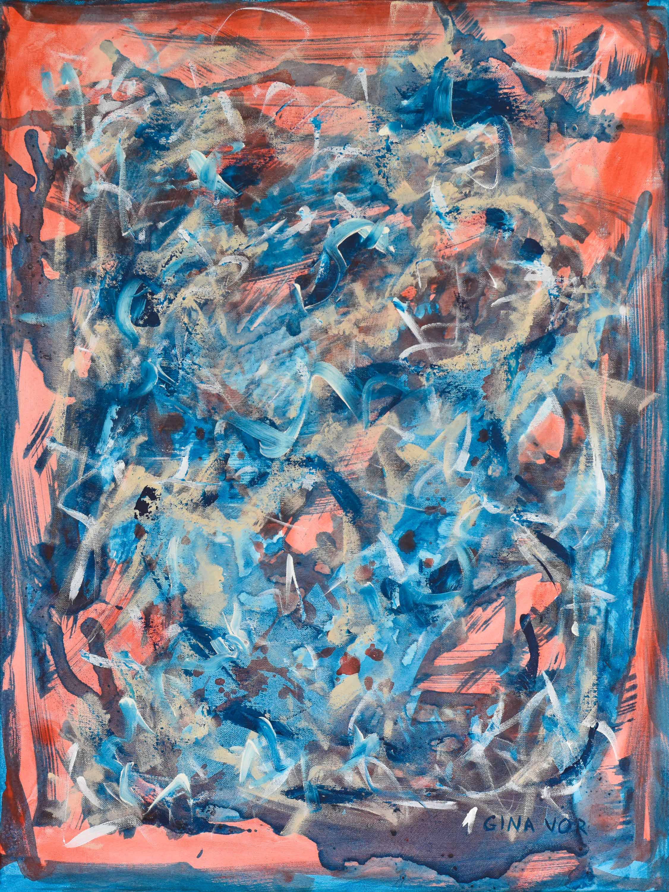 Abstract Painting | Aqua 3 - Image 2