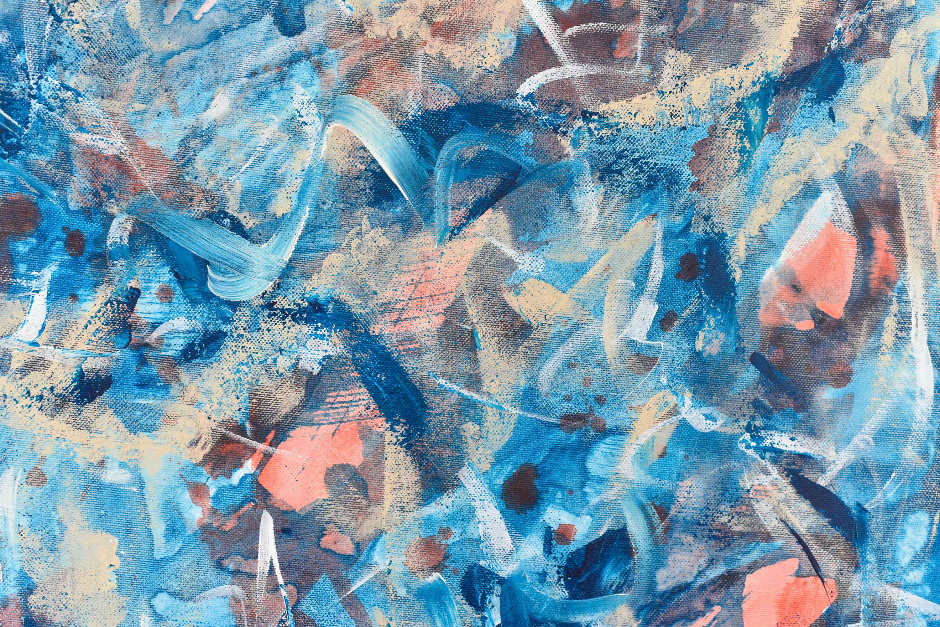 Abstract Painting | Aqua 3 - Image 3