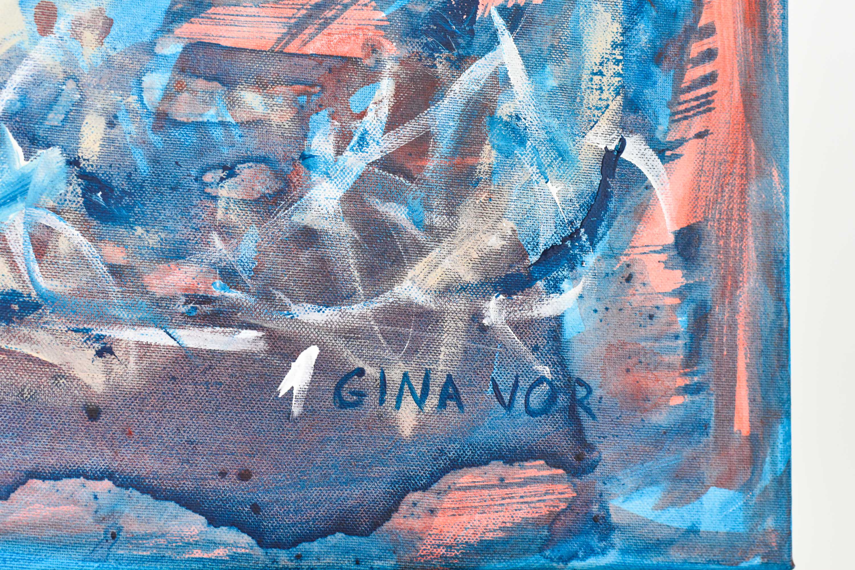 Abstract Painting | Aqua 3 - Image 5