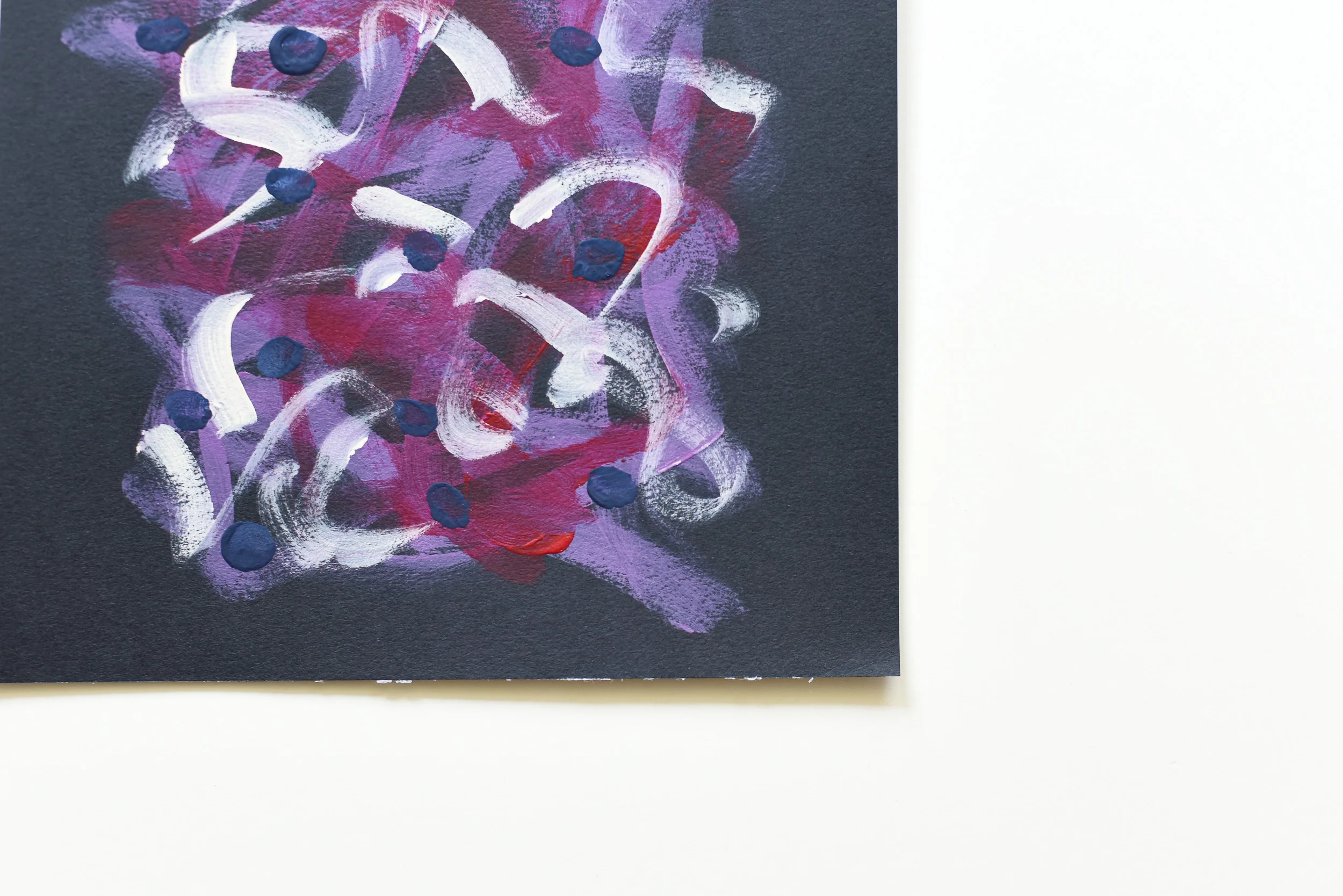 Painting on Paper | Black Art 3-1 - Image 4