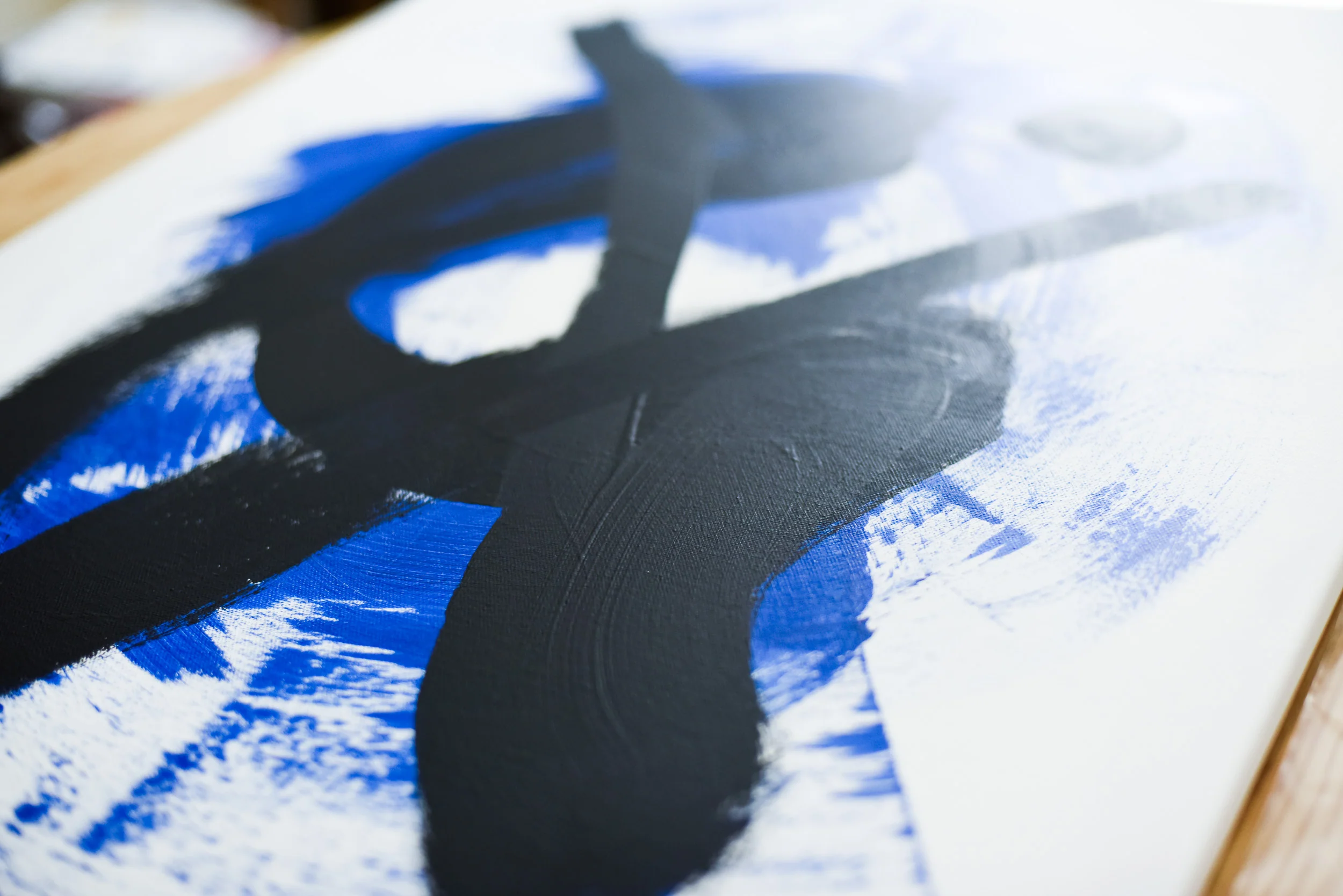 Abstract Painting | Blue Sign 1 - Image 3
