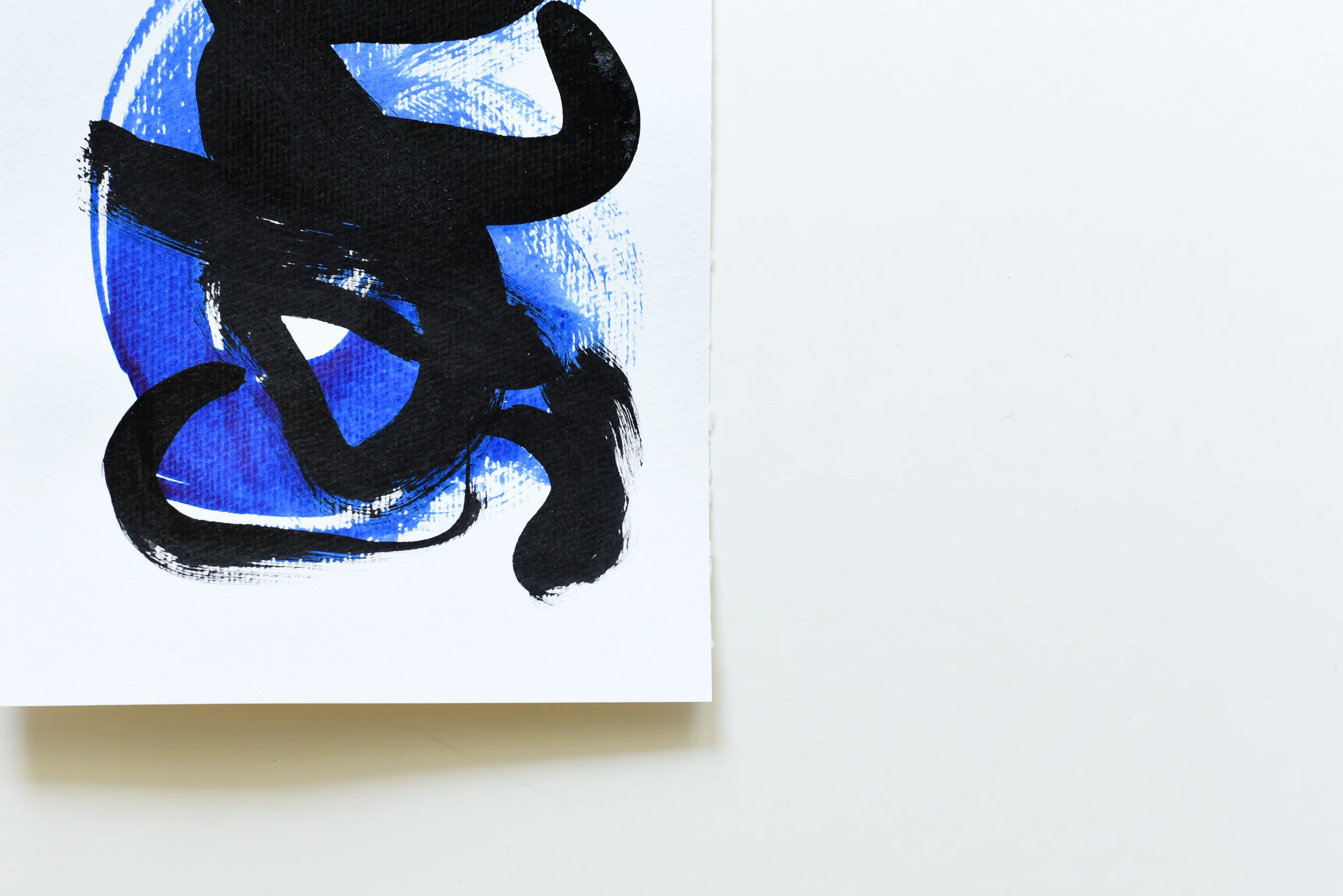 Painting on Paper | Small Blue Sign No. 9 - Image 4