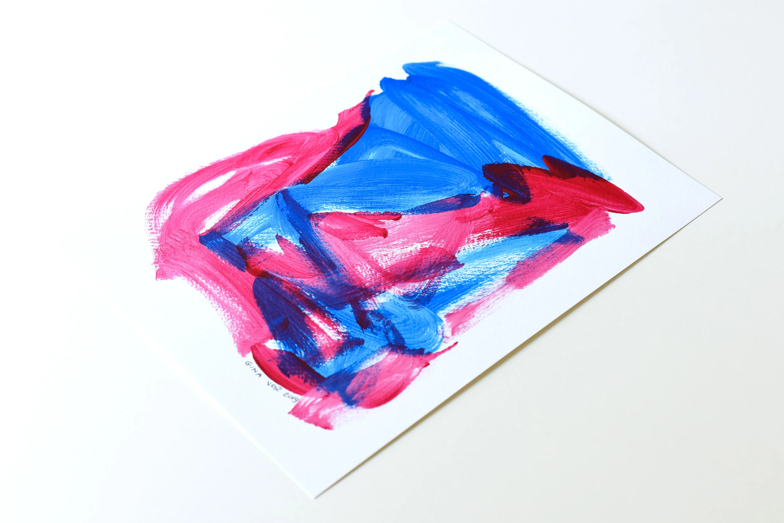 Painting on Paper | Sky and Cherries 1 - Image 2