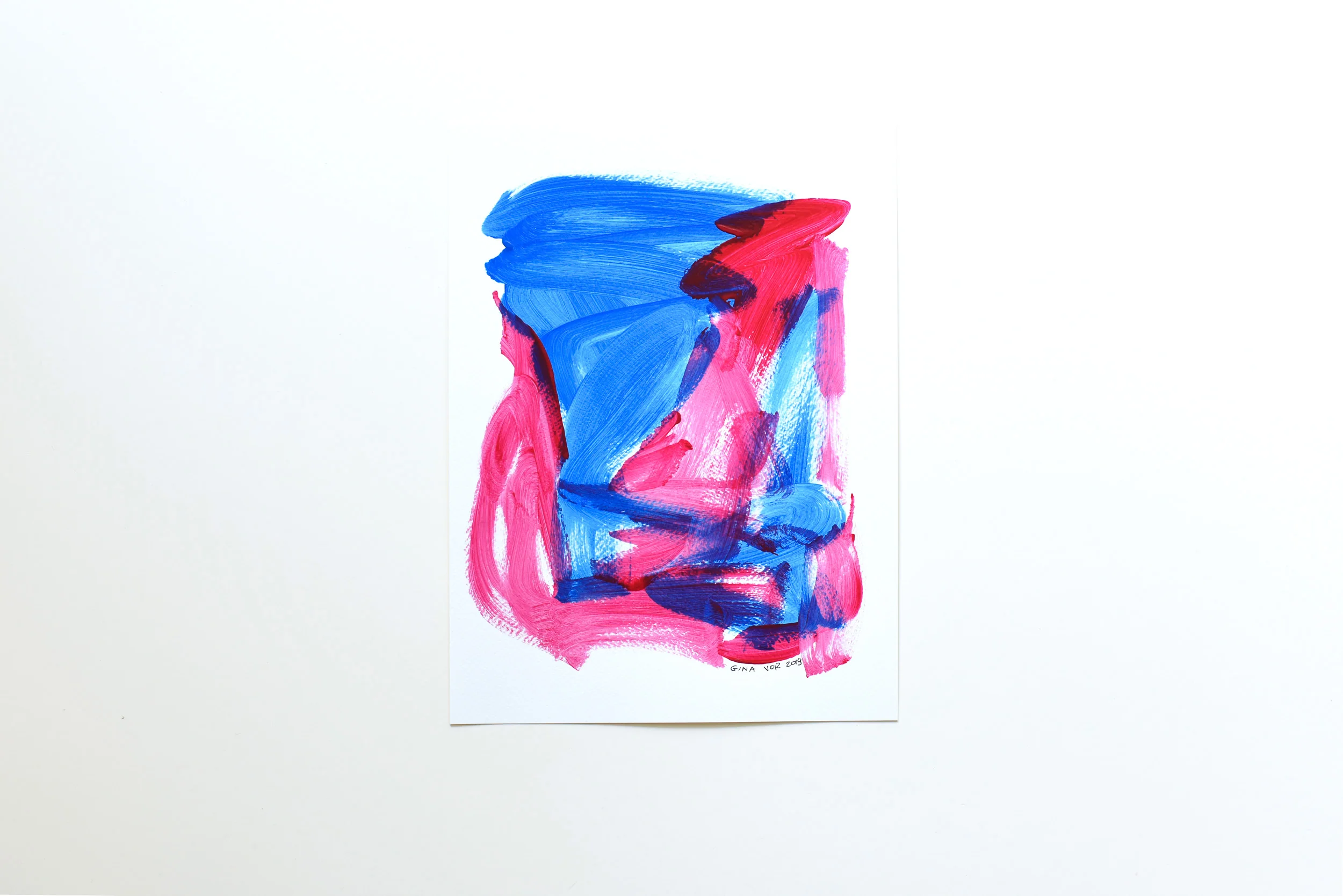 Painting on Paper | Sky and Cherries 1 - Image 3