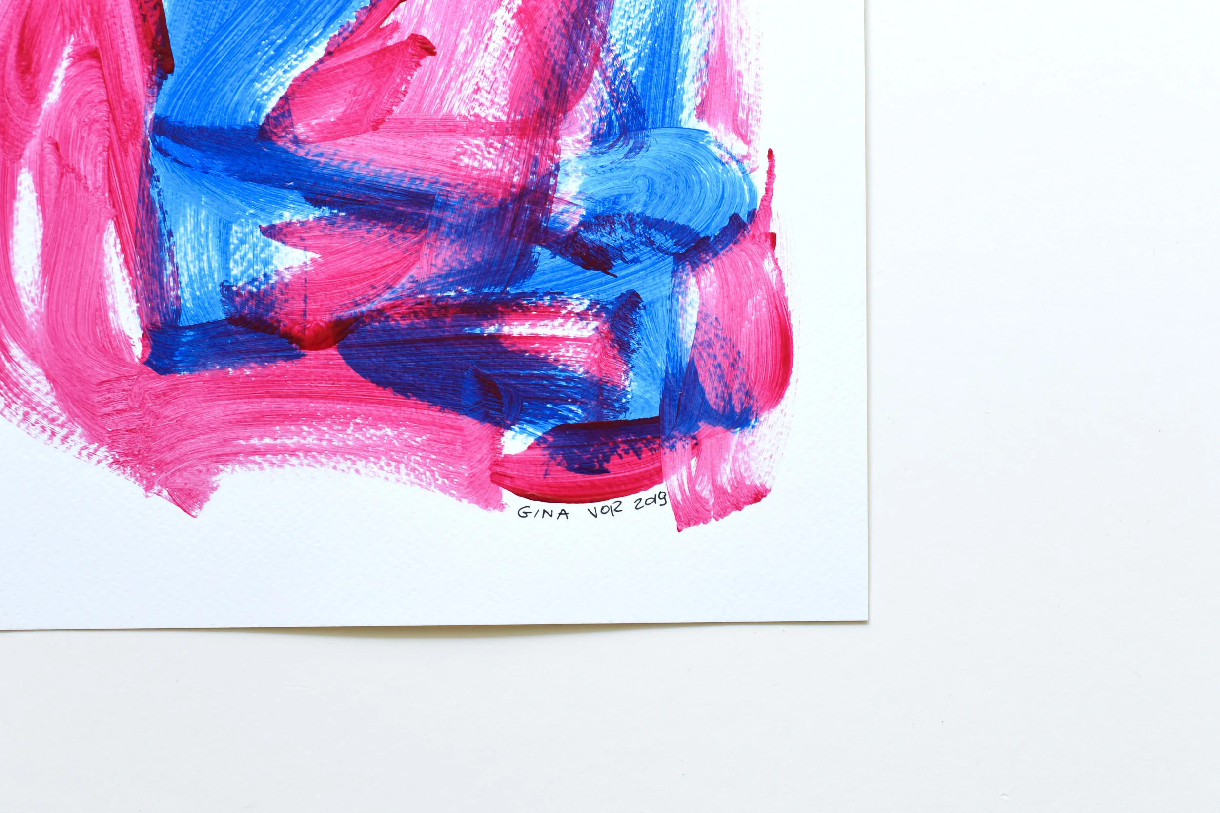 Painting on Paper | Sky and Cherries 1 - Image 4